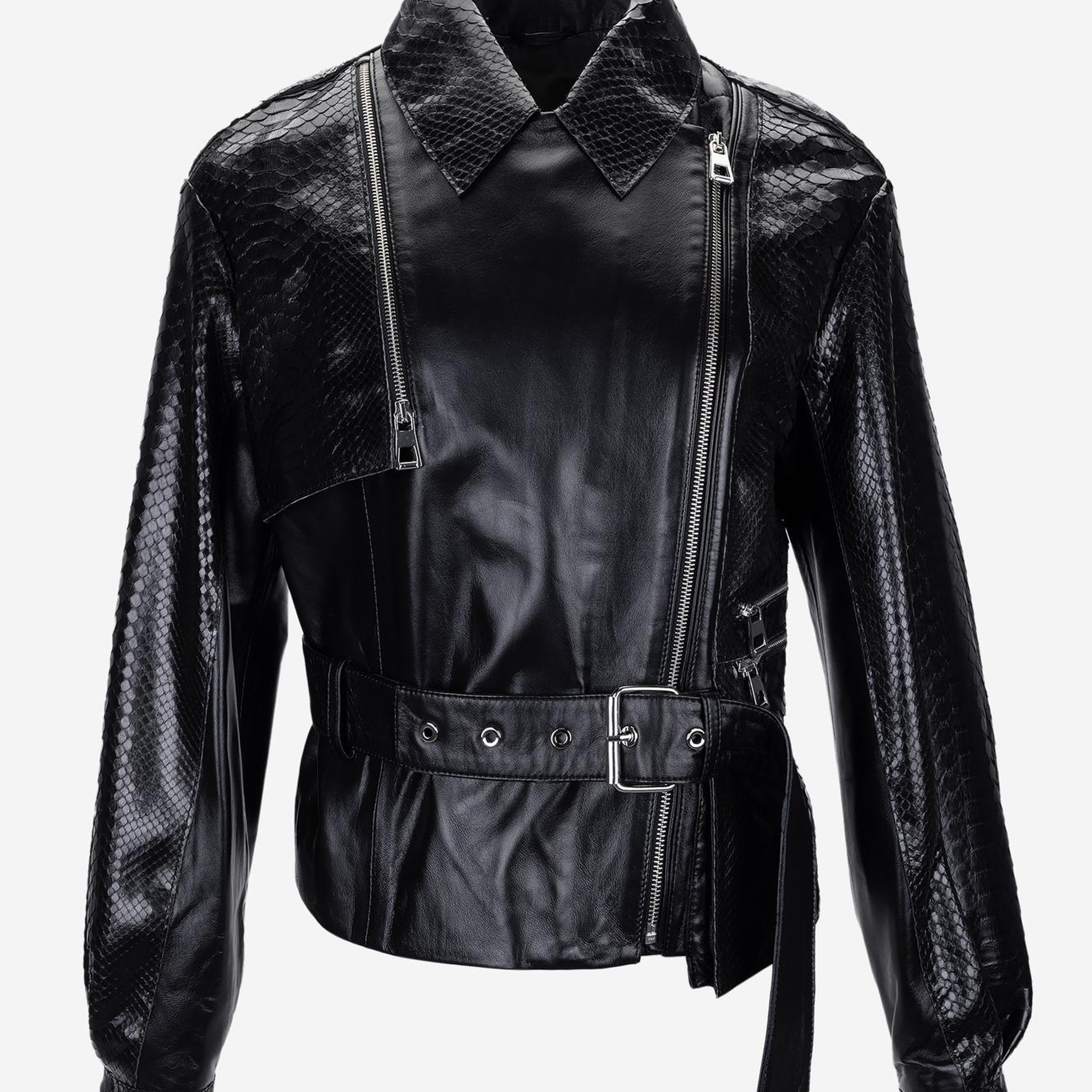 Valmenti Kadın Hakiki Deri Siyah Deri Mont