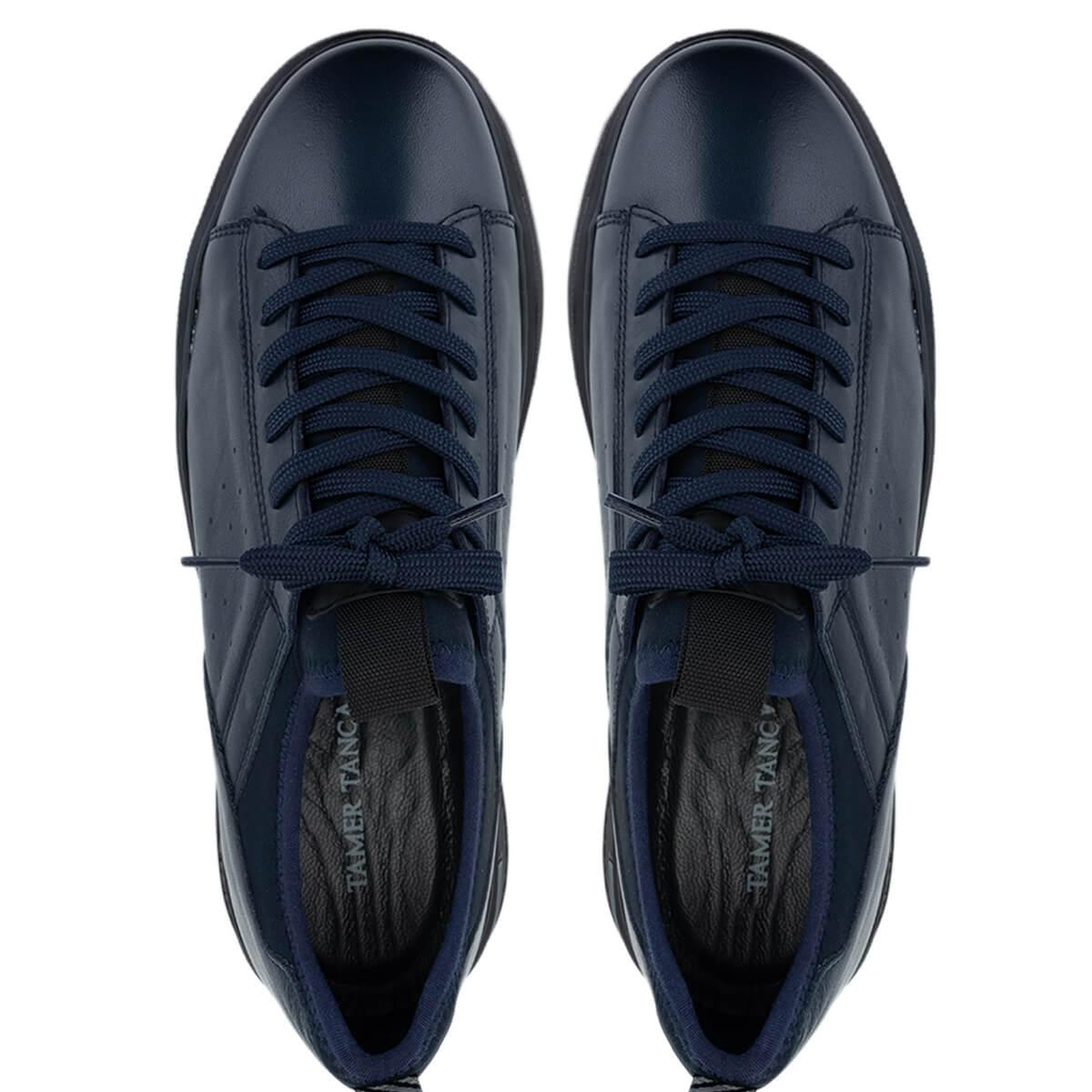 Tamer Tanca Erkek Hakiki Deri Lacivert Sneakers & Spor Ayakkabı