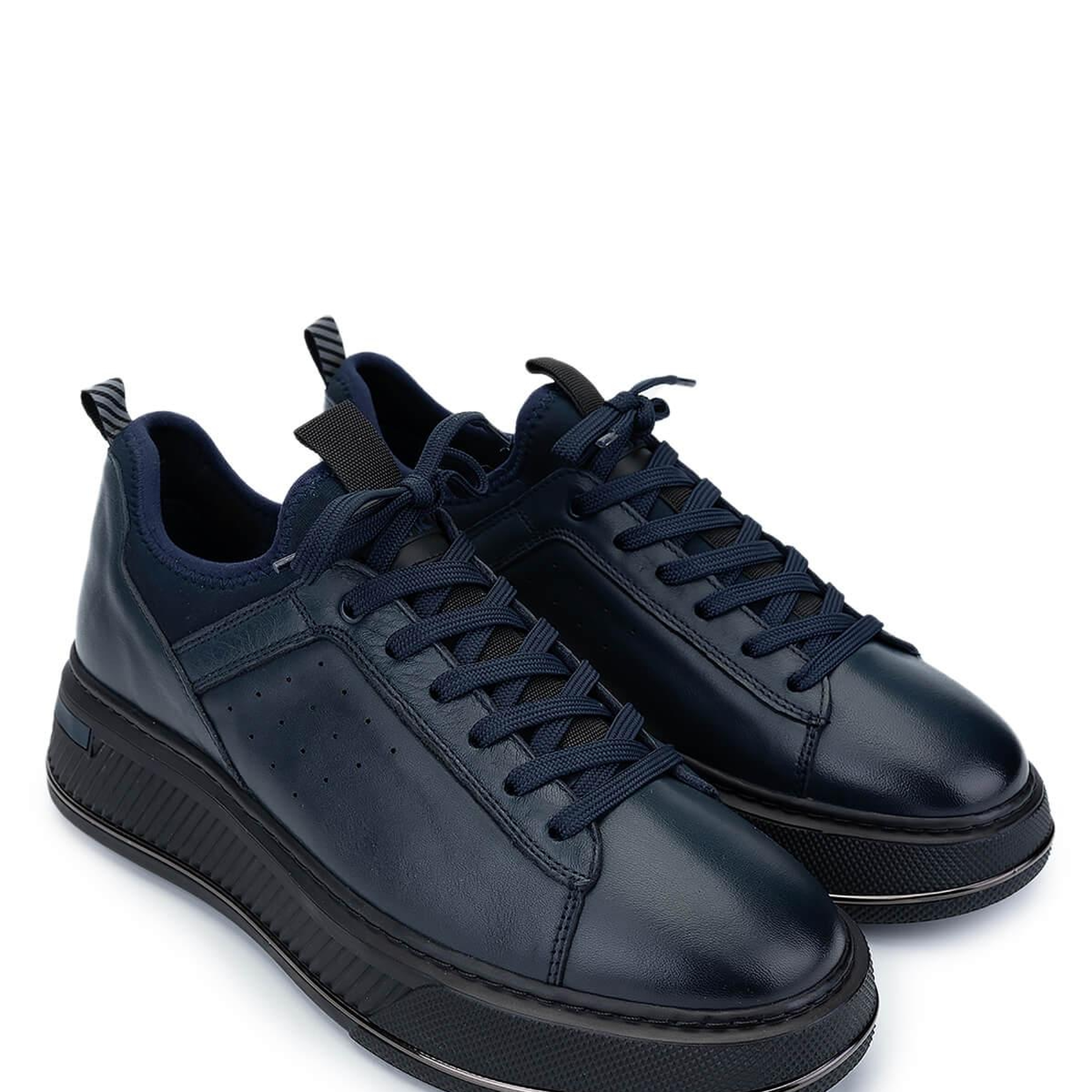 Tamer Tanca Erkek Hakiki Deri Lacivert Sneakers & Spor Ayakkabı