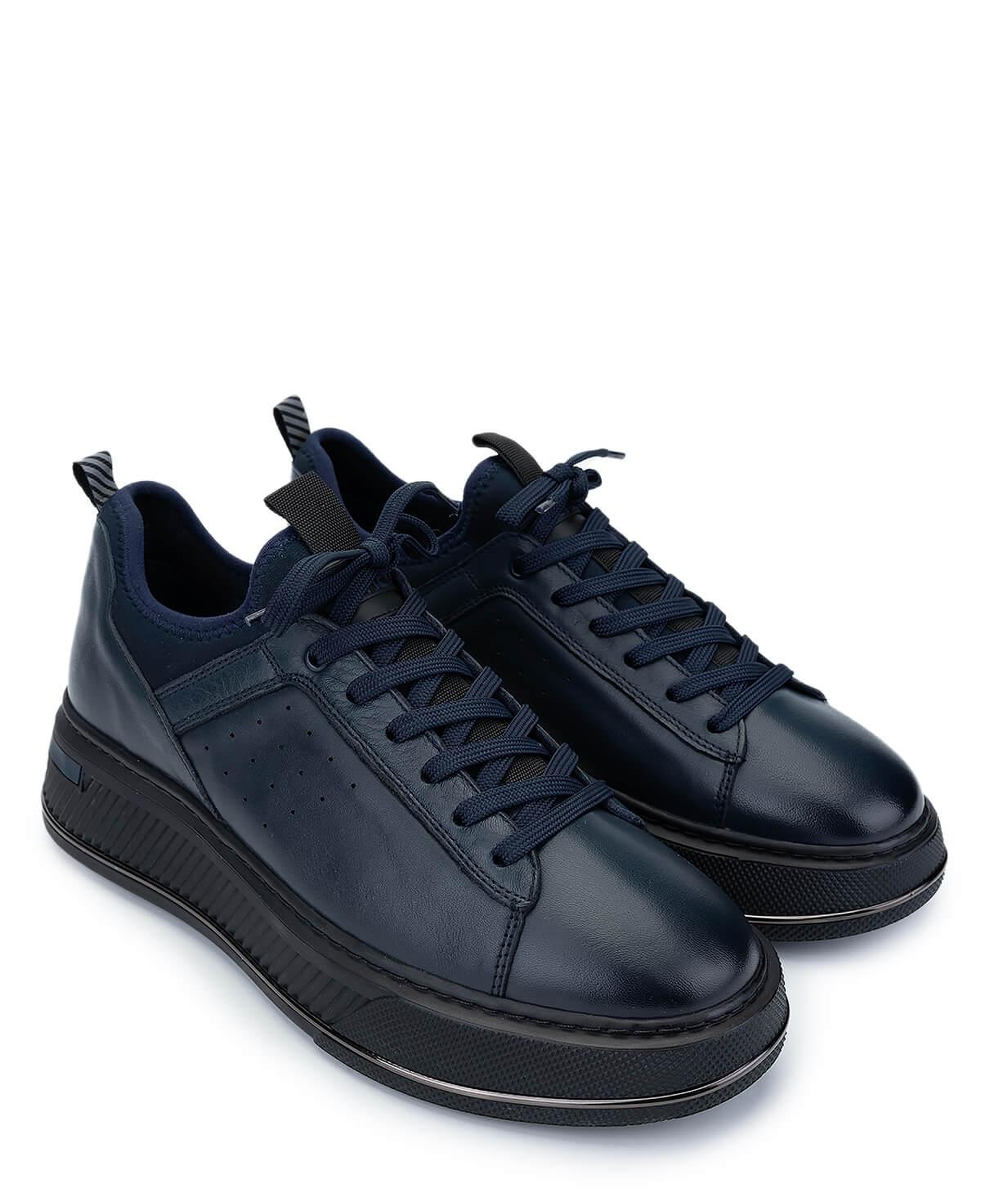 Tamer Tanca Erkek Hakiki Deri Lacivert Sneakers & Spor Ayakkabı