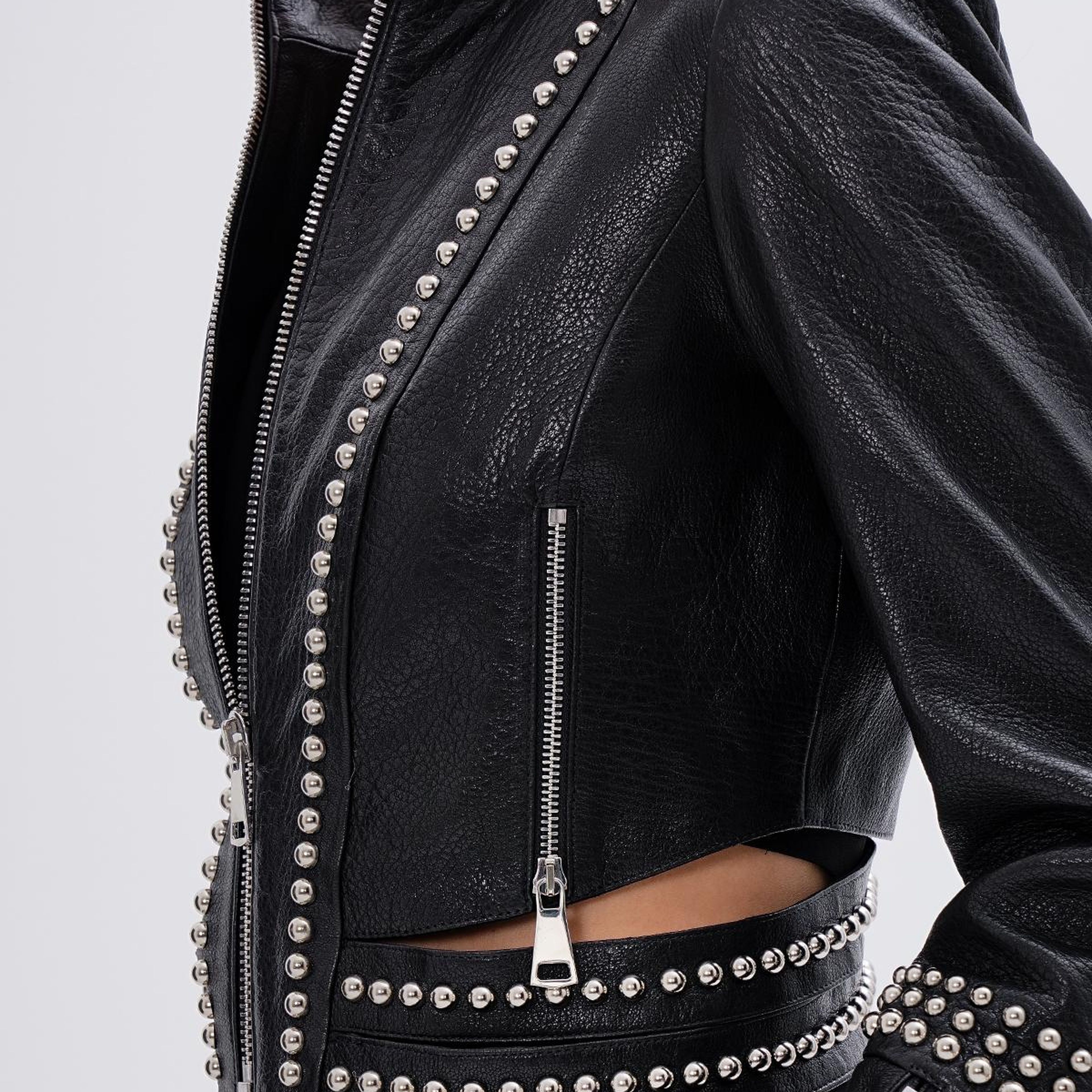 Valmenti Kadın Hakiki Deri Siyah Mont