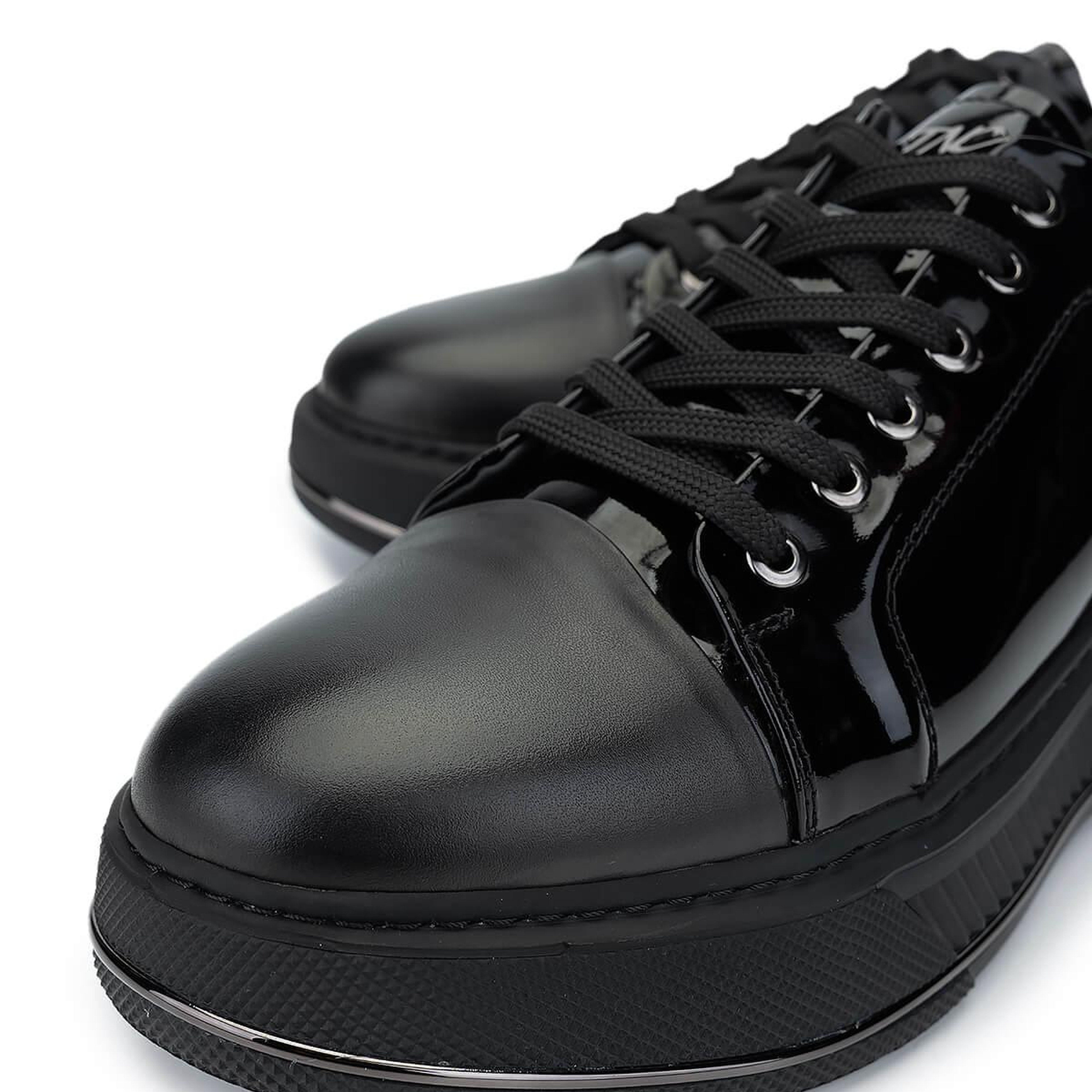 Tamer Tanca Erkek Hakiki Deri Siyah Sneakers & Spor Ayakkabı