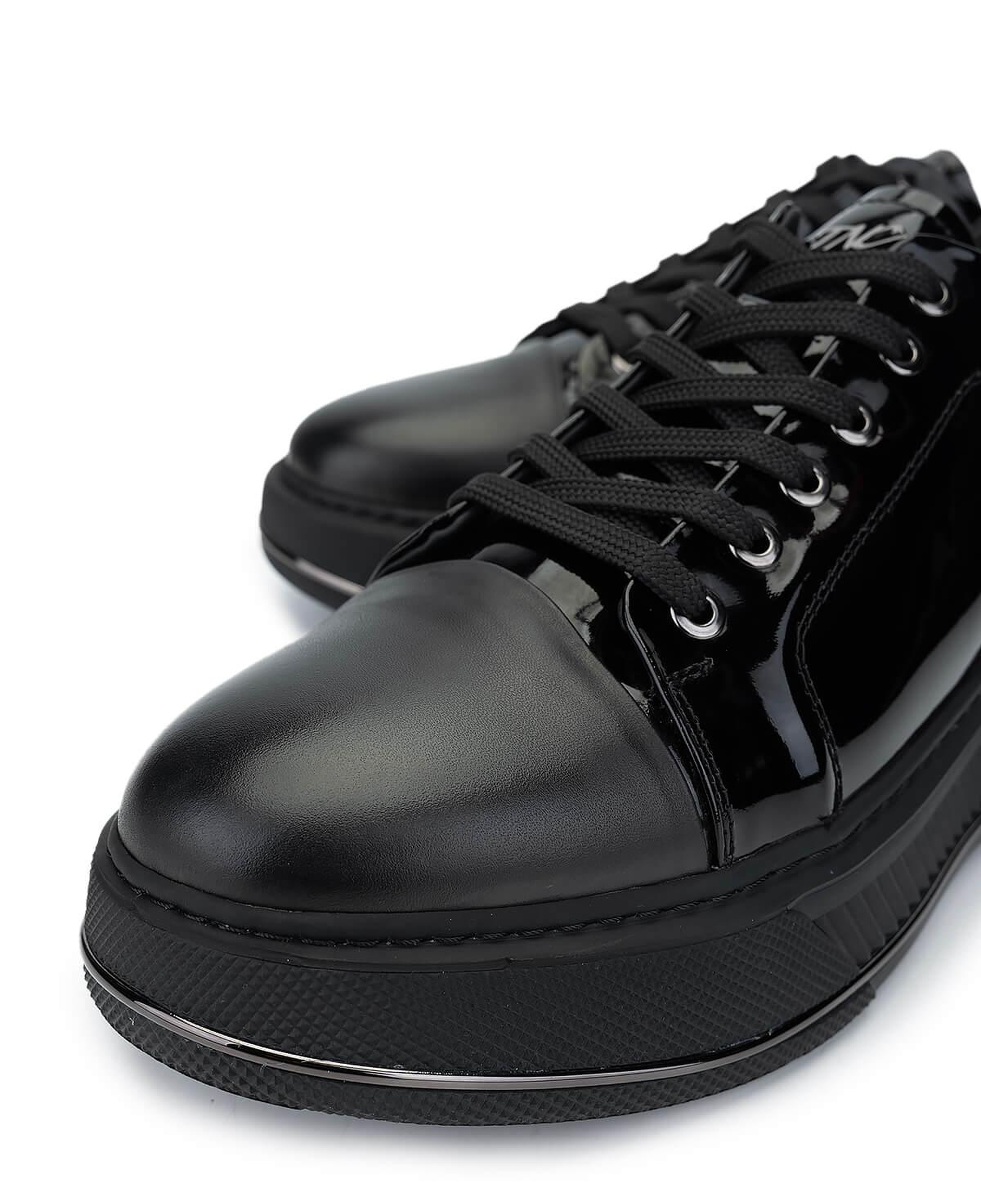 Tamer Tanca Erkek Hakiki Deri Siyah Sneakers & Spor Ayakkabı