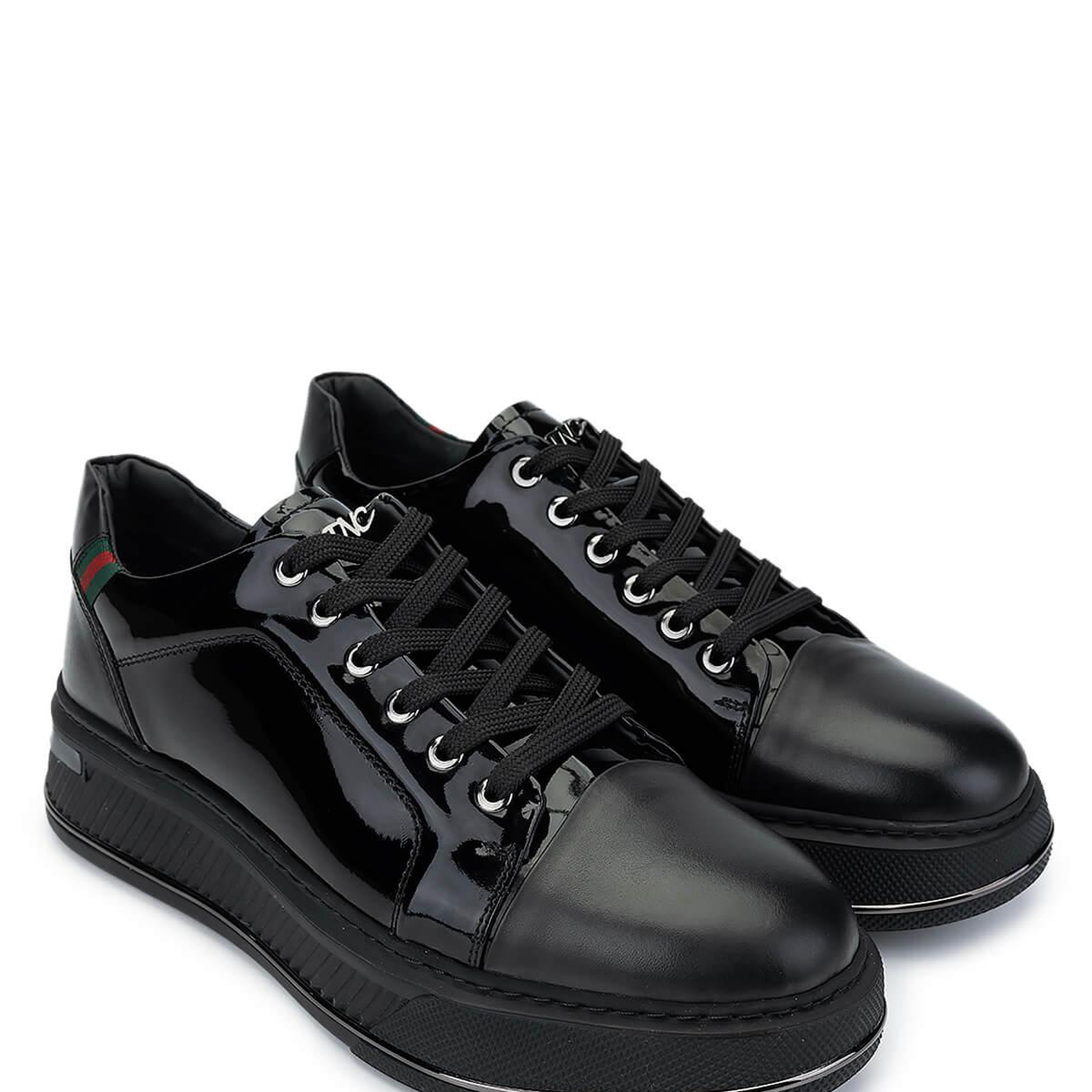 Tamer Tanca Erkek Hakiki Deri Siyah Sneakers & Spor Ayakkabı