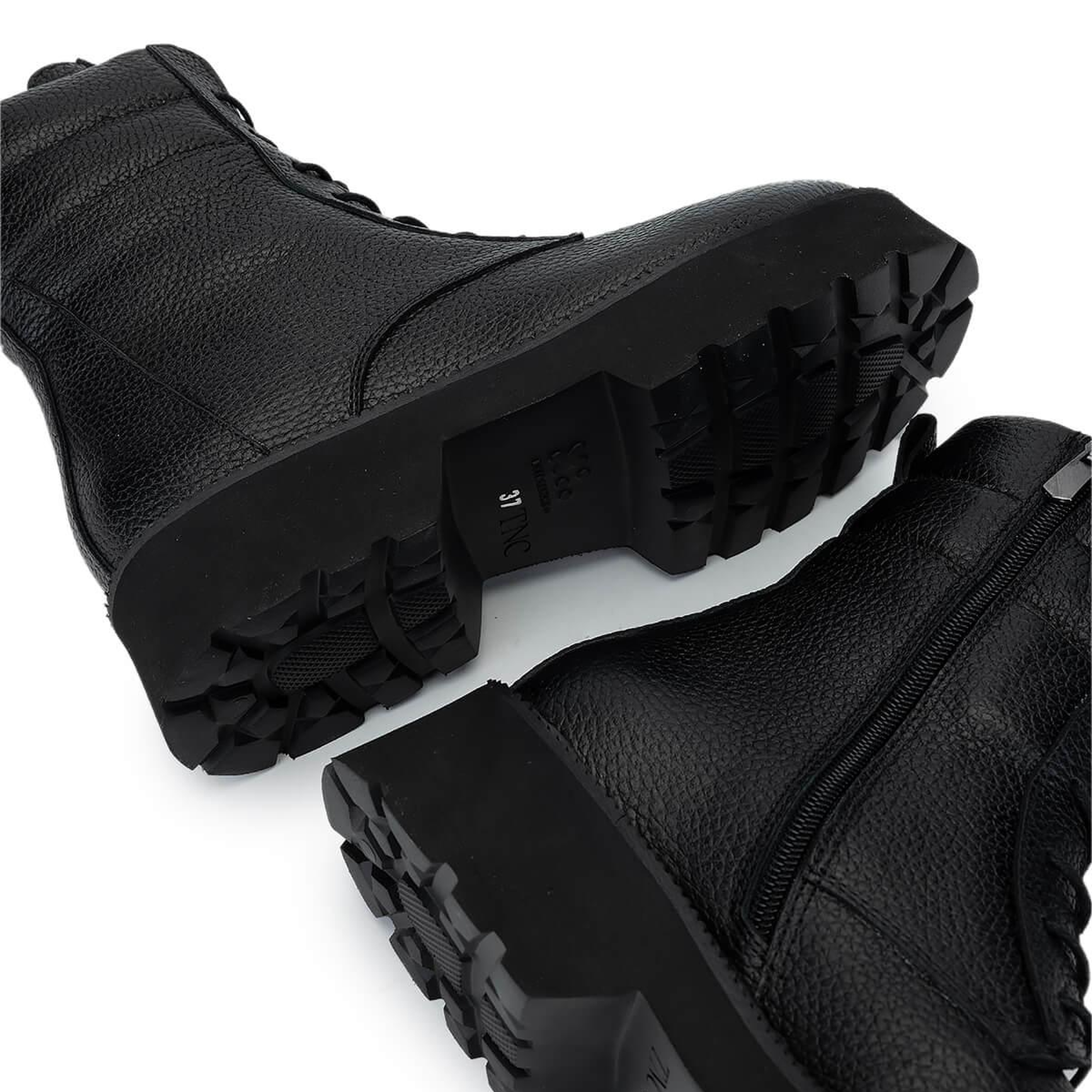 Tamer Tanca Kadın Hakiki Deri Siyah Floter Casual Bot