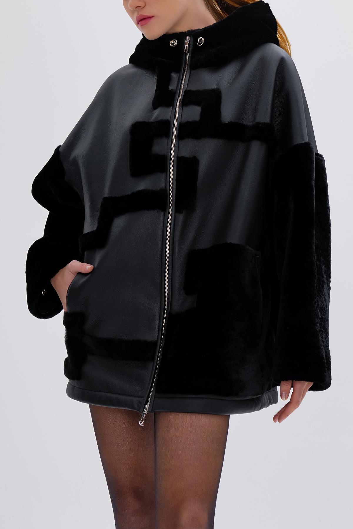 Valmenti Kadın Kürk Siyah Mont