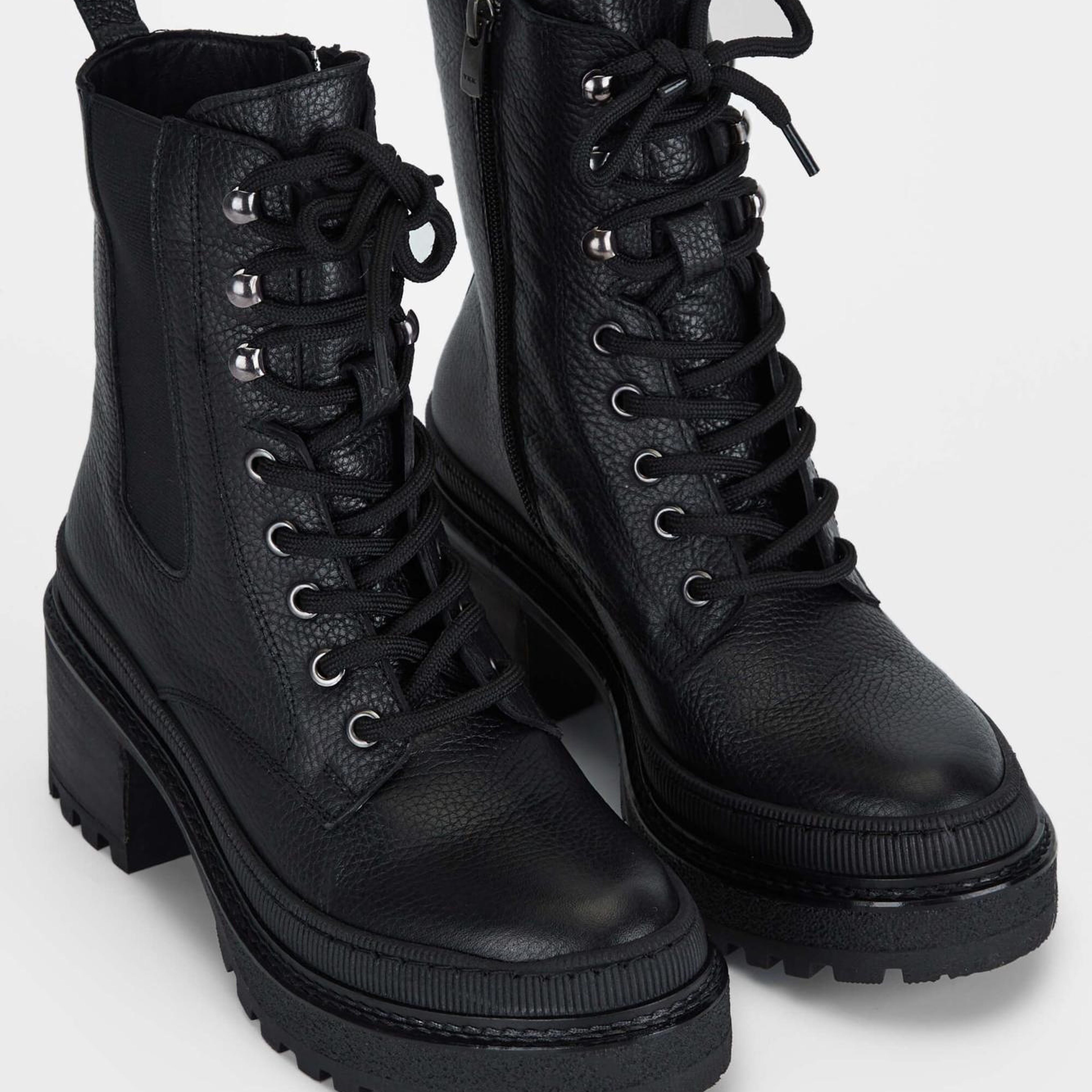 Tamer Tanca Kadın Hakiki Deri Siyah Deri Casual Bot