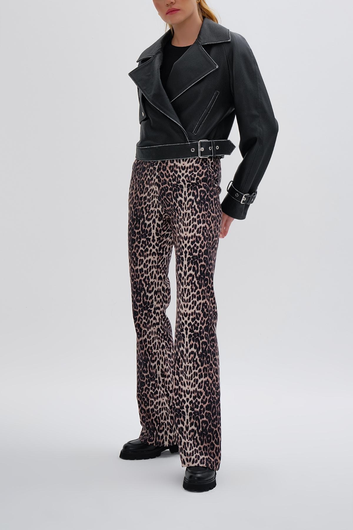 Valmenti Kadın Hakiki Deri Siyah Deri Mont