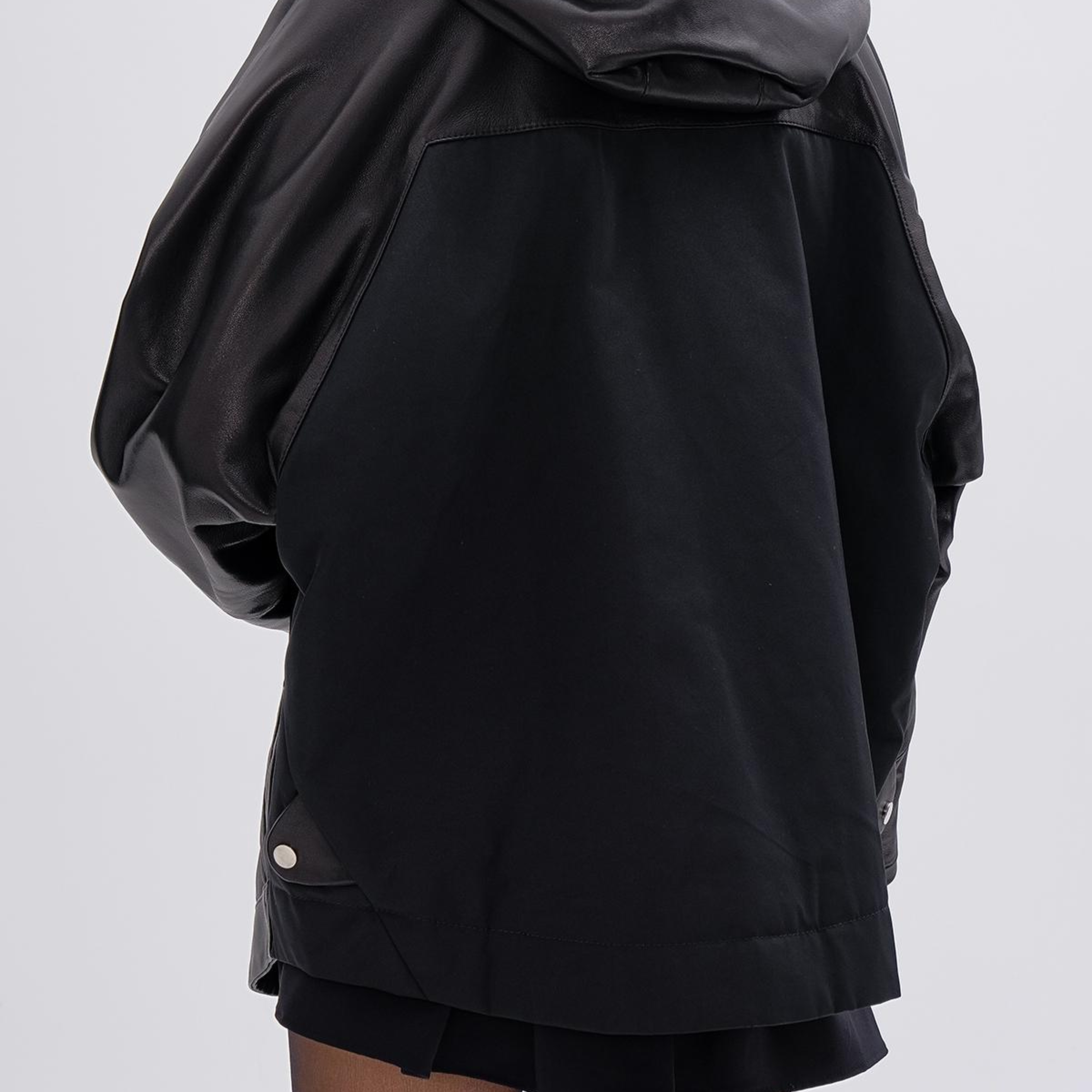 Valmenti Kadın Hakiki Deri Siyah Mont