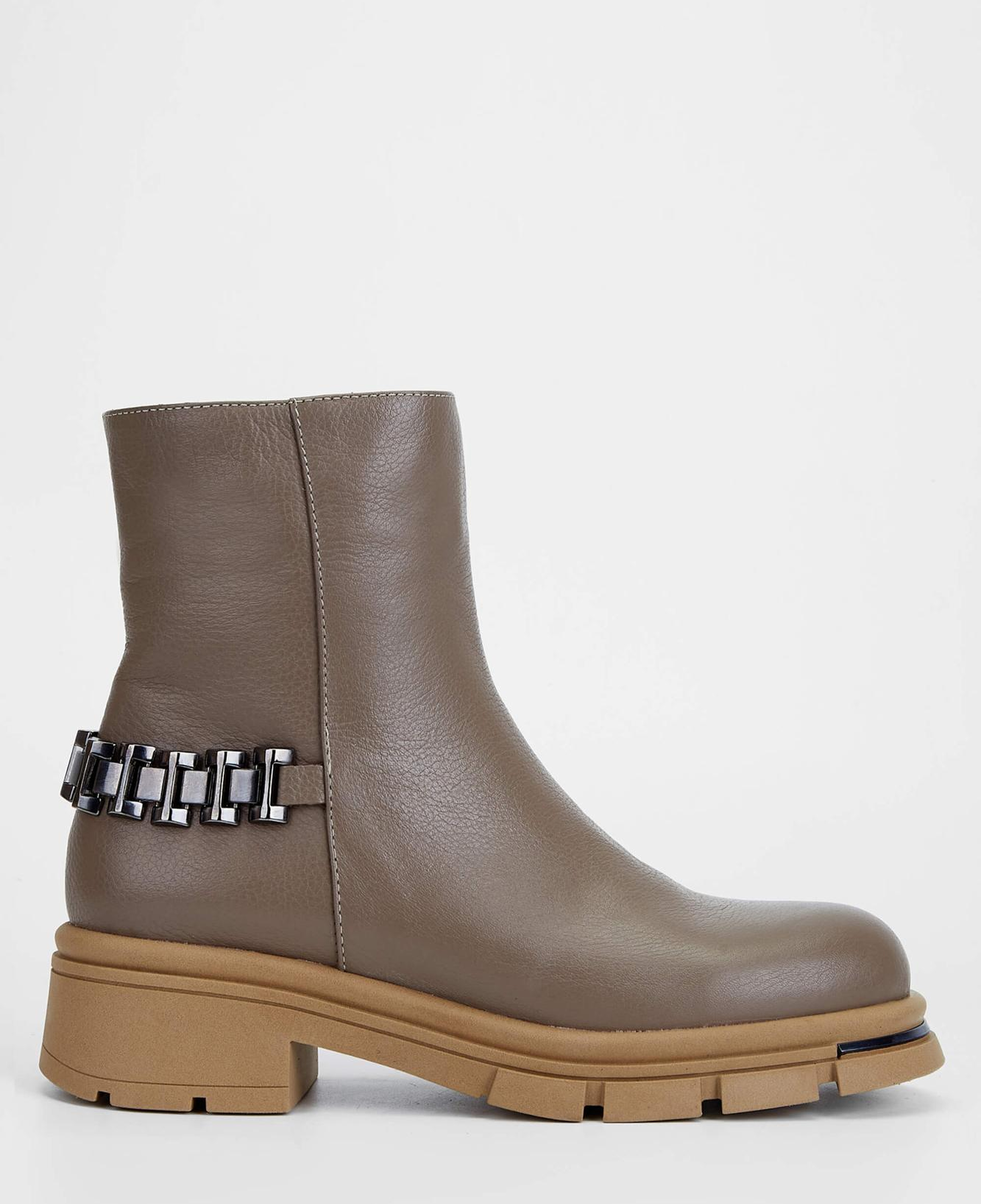 Tamer Tanca Kadın Hakiki Deri Bej Casual Bot