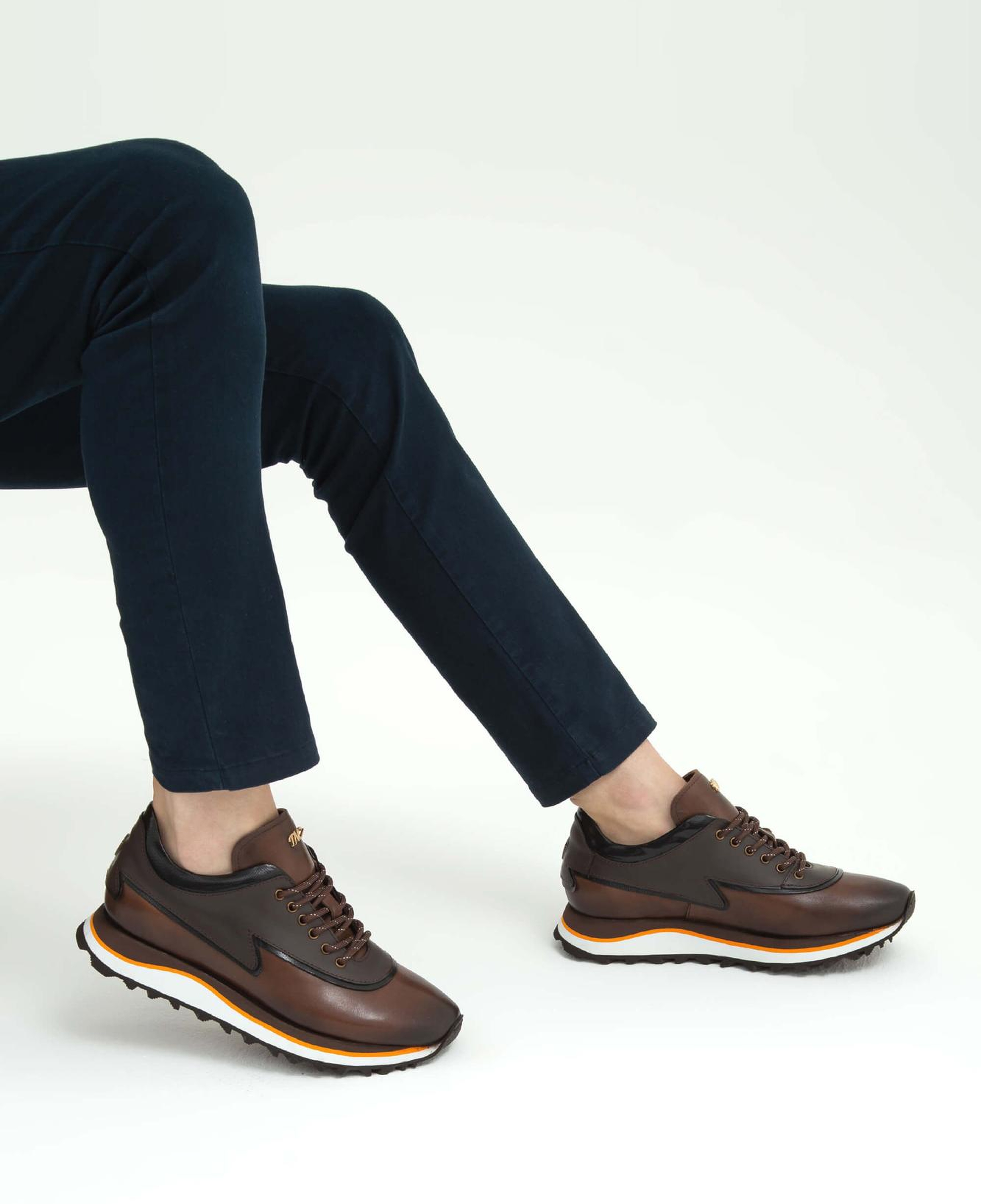 Tamer Tanca Erkek Hakiki Deri Kahverengi Sneakers & Spor Ayakkabı