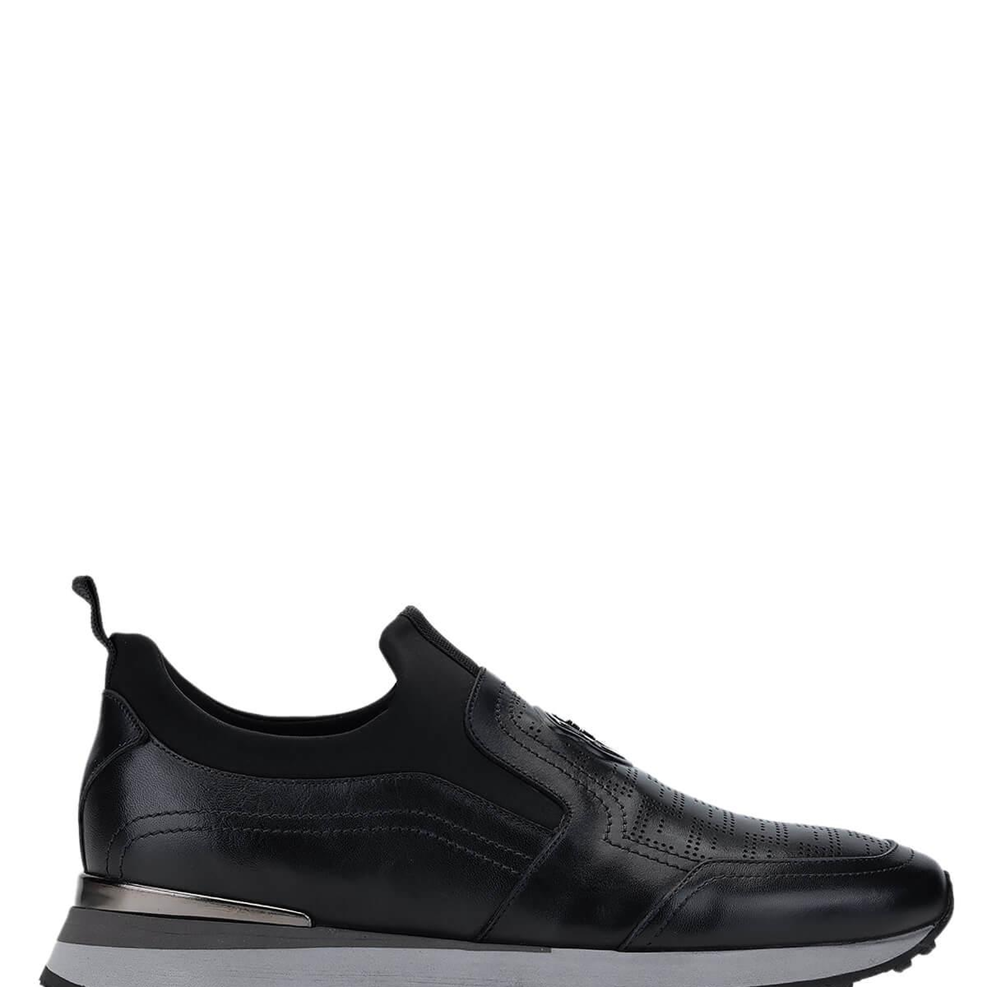 Tamer Tanca Erkek Hakiki Deri Siyah Sneakers & Spor Ayakkabı