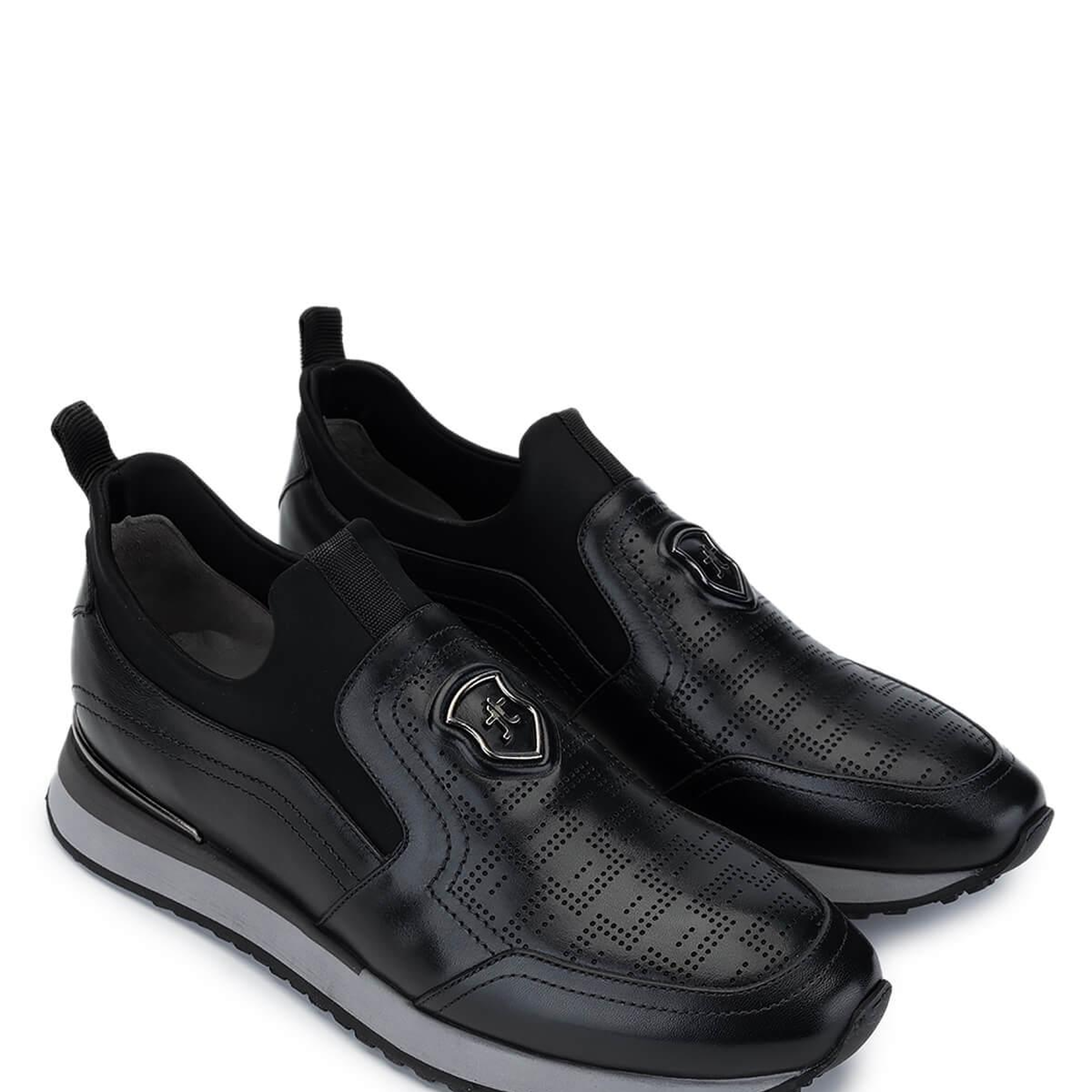 Tamer Tanca Erkek Hakiki Deri Siyah Sneakers & Spor Ayakkabı