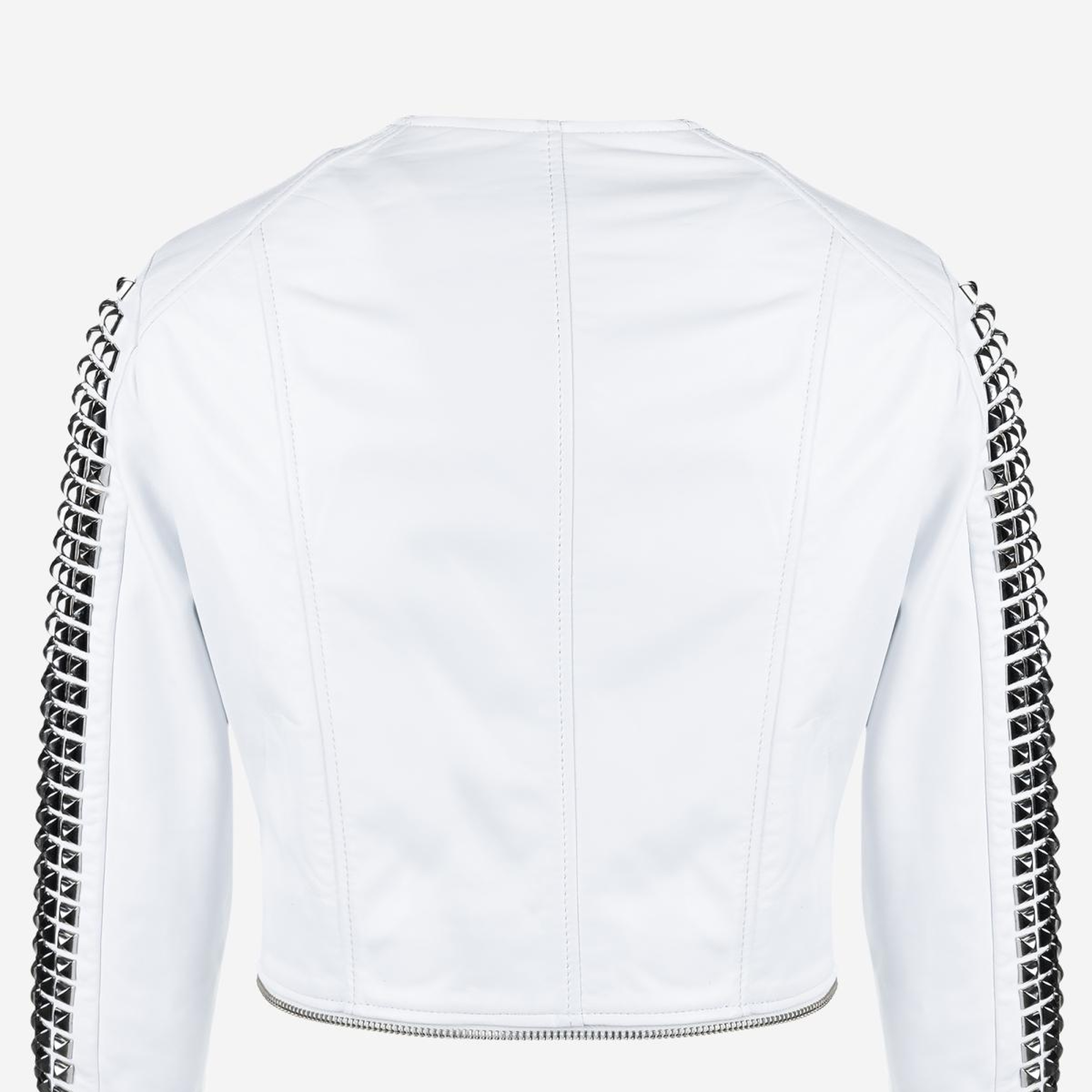 Valmenti Kadın Hakiki Deri Beyaz Mont