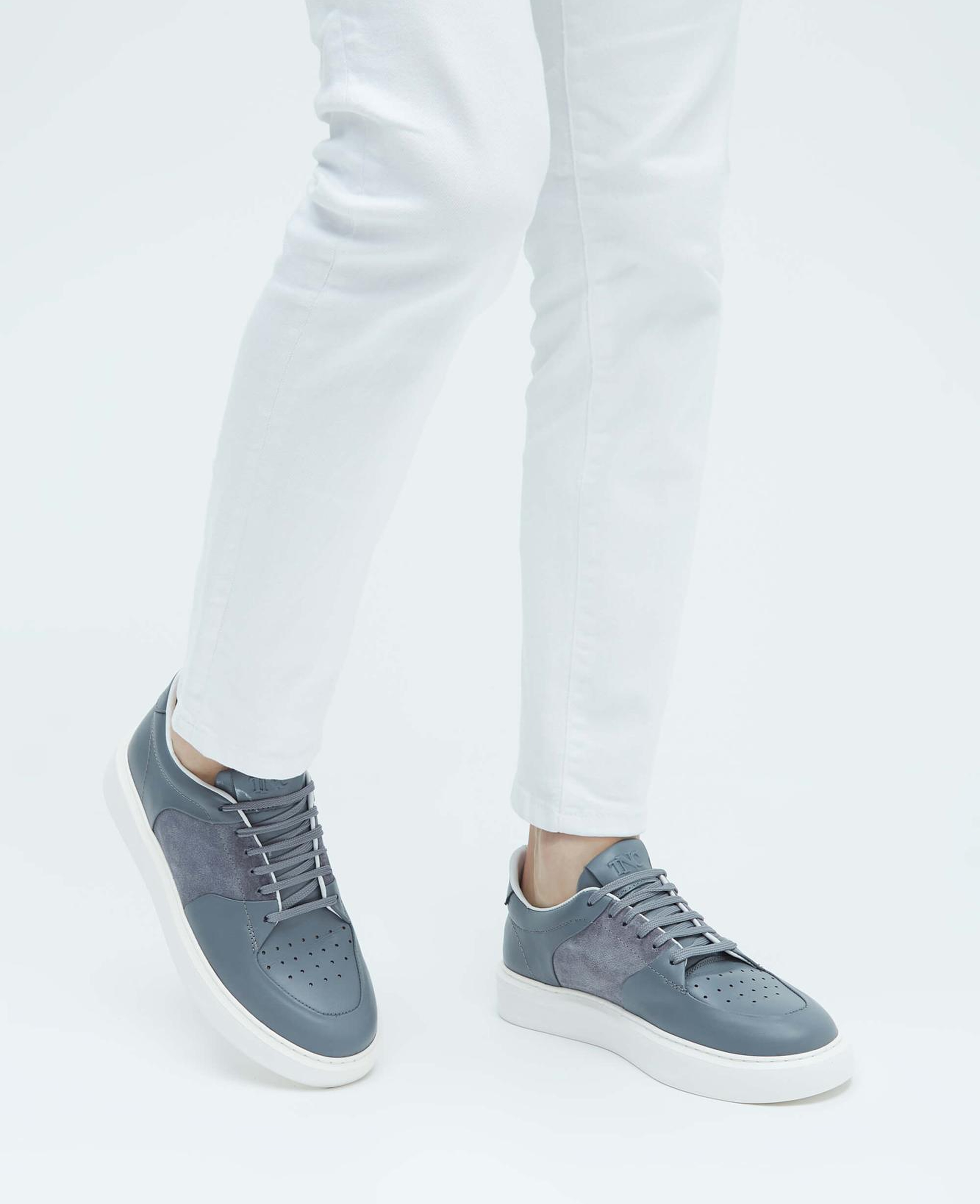 Tamer Tanca Erkek Hakiki Deri Gri Sneakers & Spor Ayakkabı