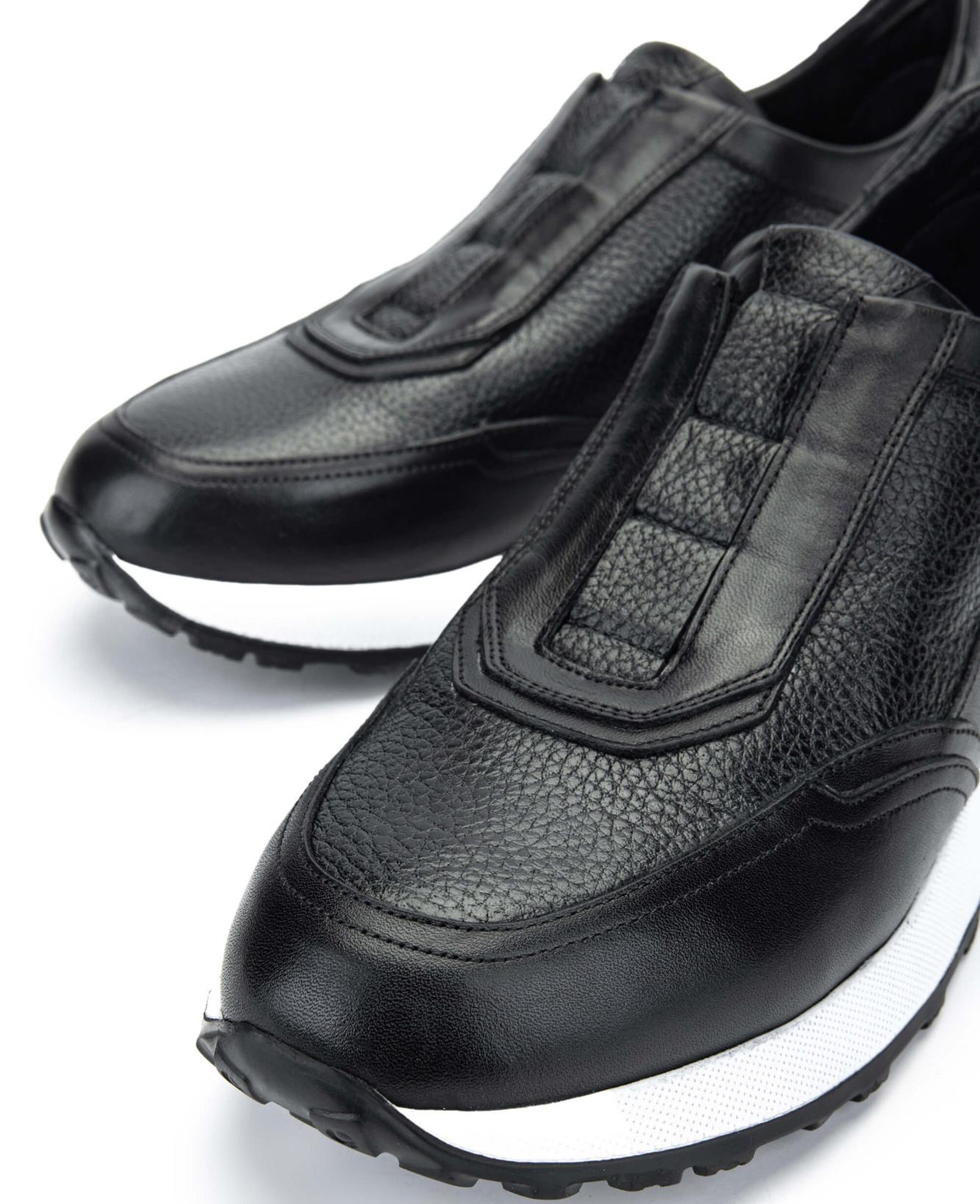 Tamer Tanca Erkek Hakiki Deri Siyah Sneakers & Spor Ayakkabı