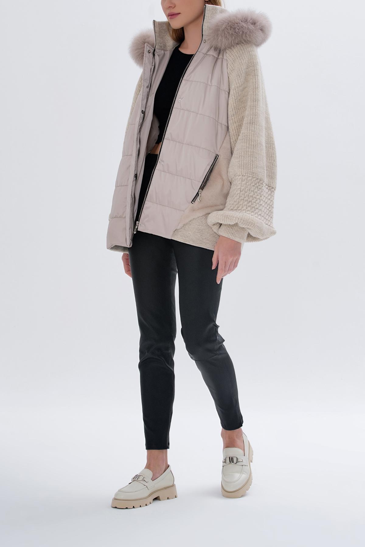 Valmenti Kadın Kürk Bej Mont