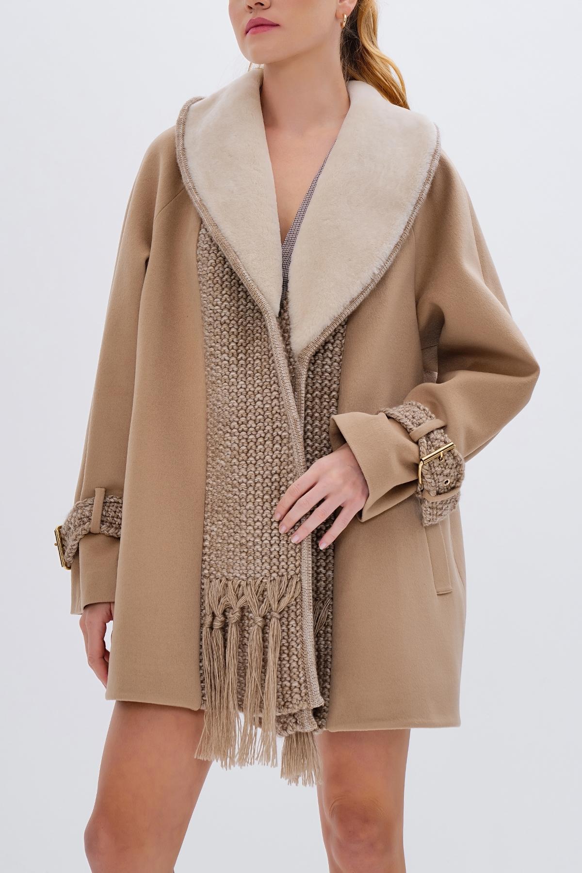 Valmenti Kadın Tekstil Vizon Mont