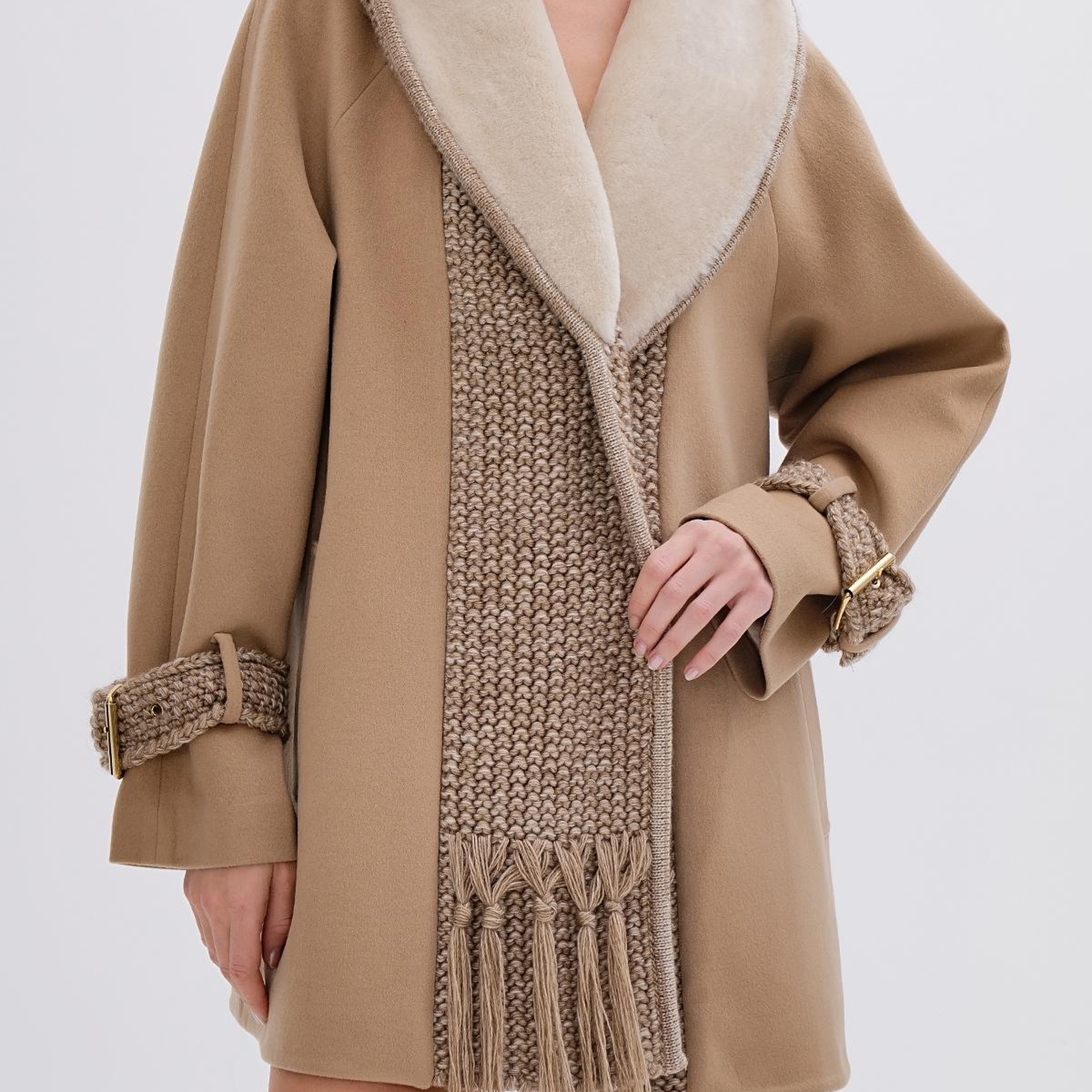 Valmenti Kadın Tekstil Vizon Mont