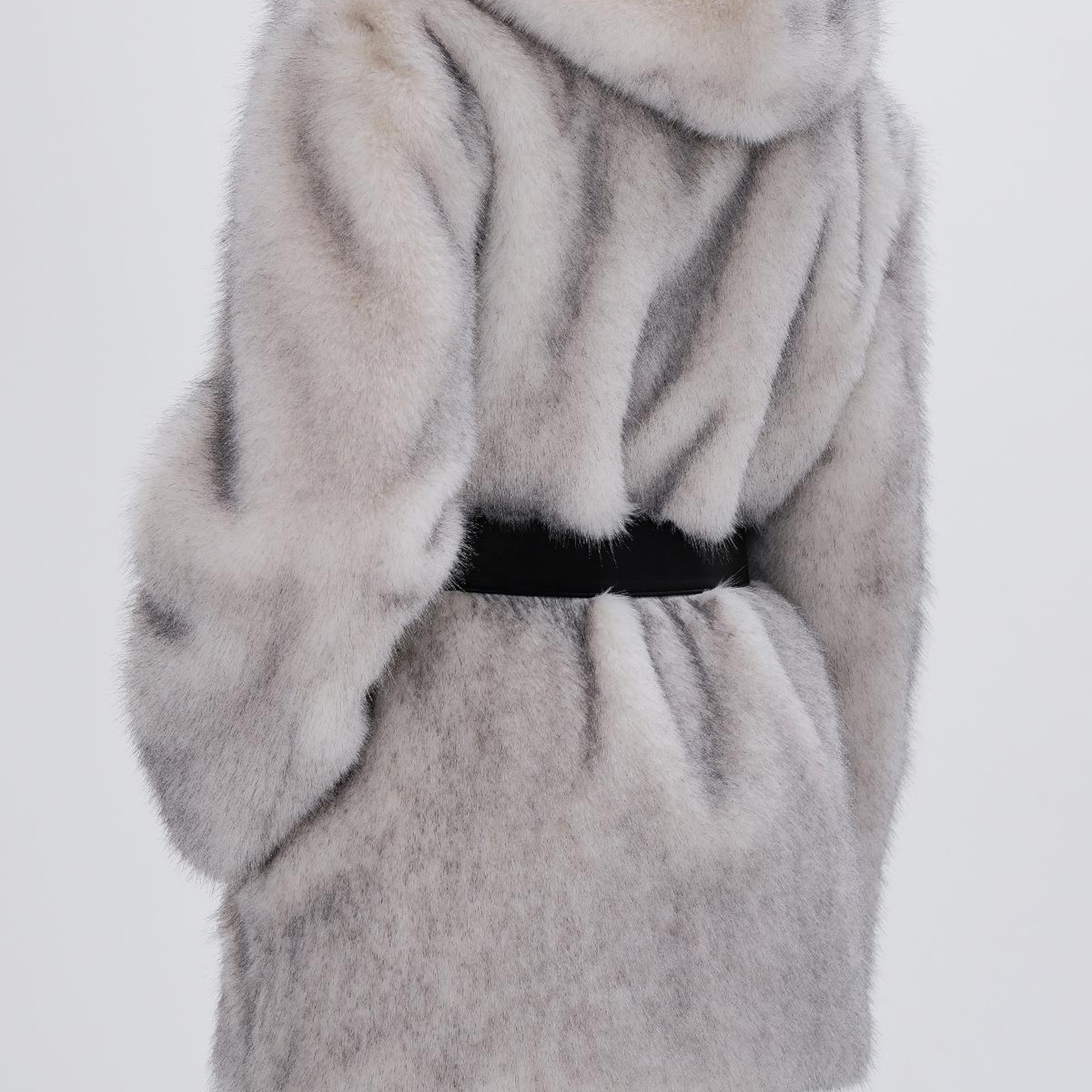 Valmenti Kadın Tekstil Beyaz KURK Deri Mont