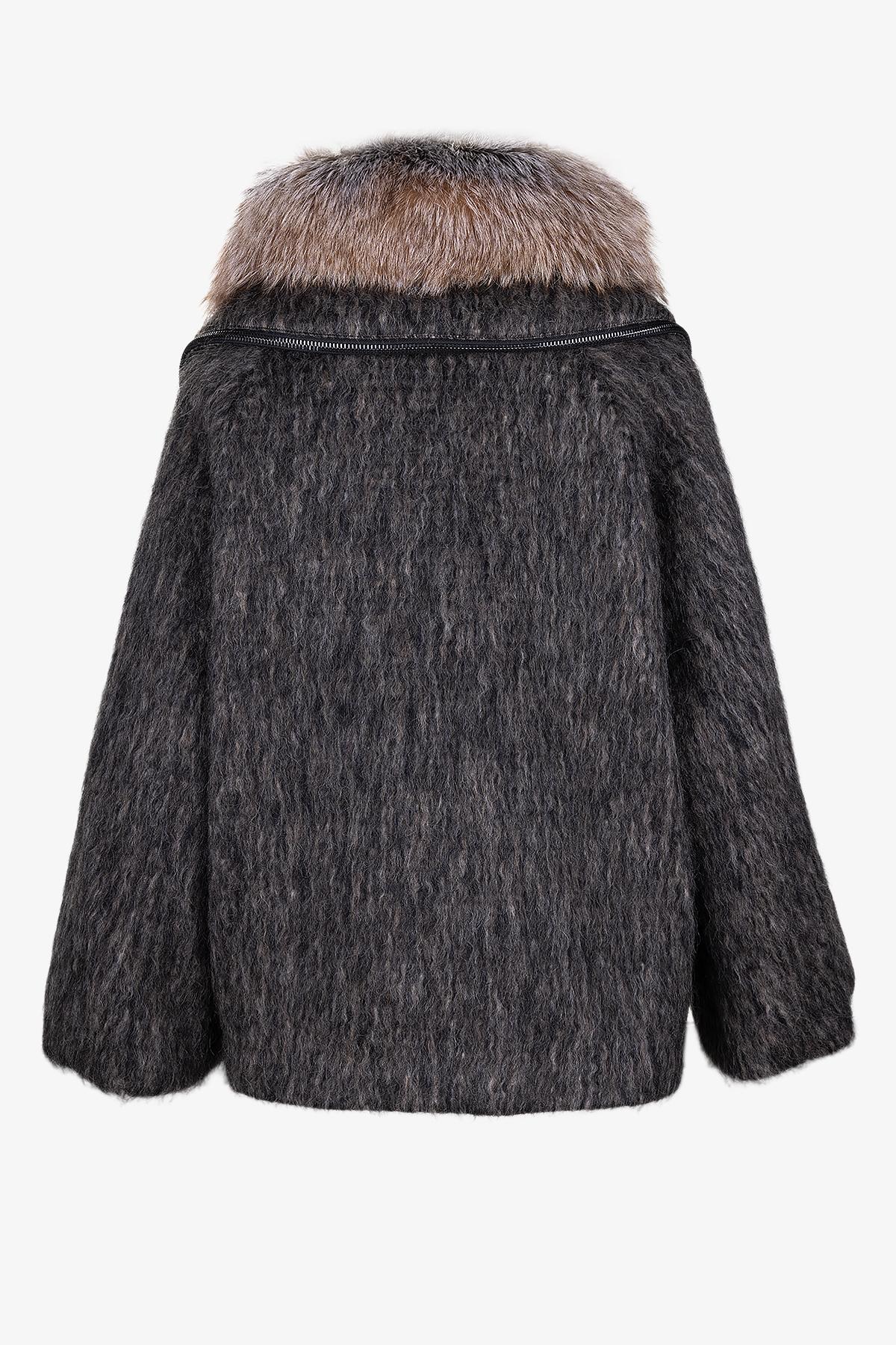 Valmenti Kadın Tekstil Kahverengi Kaban