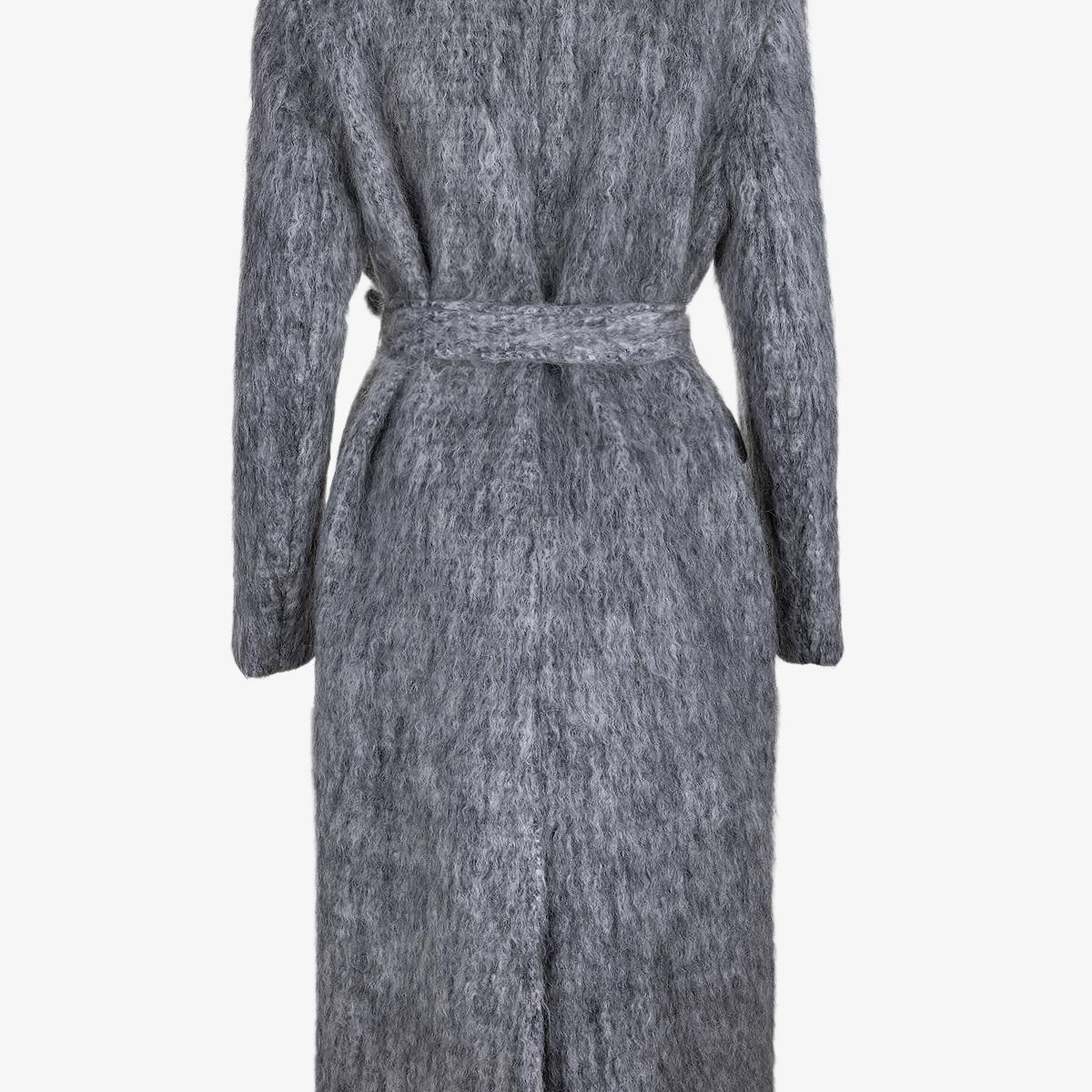 Valmenti Kadın Tekstil Gri Kaban