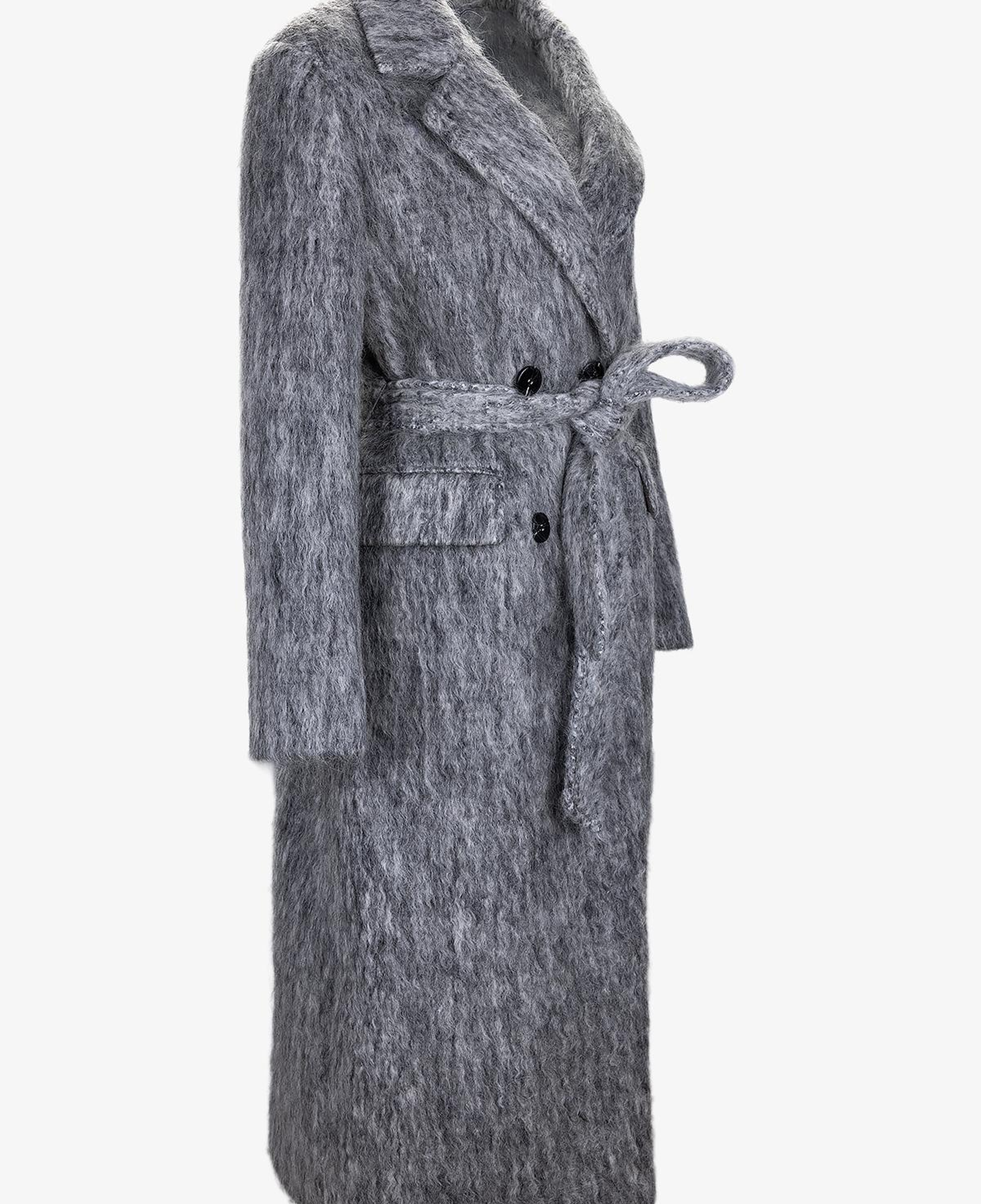 Valmenti Kadın Tekstil Gri Kaban