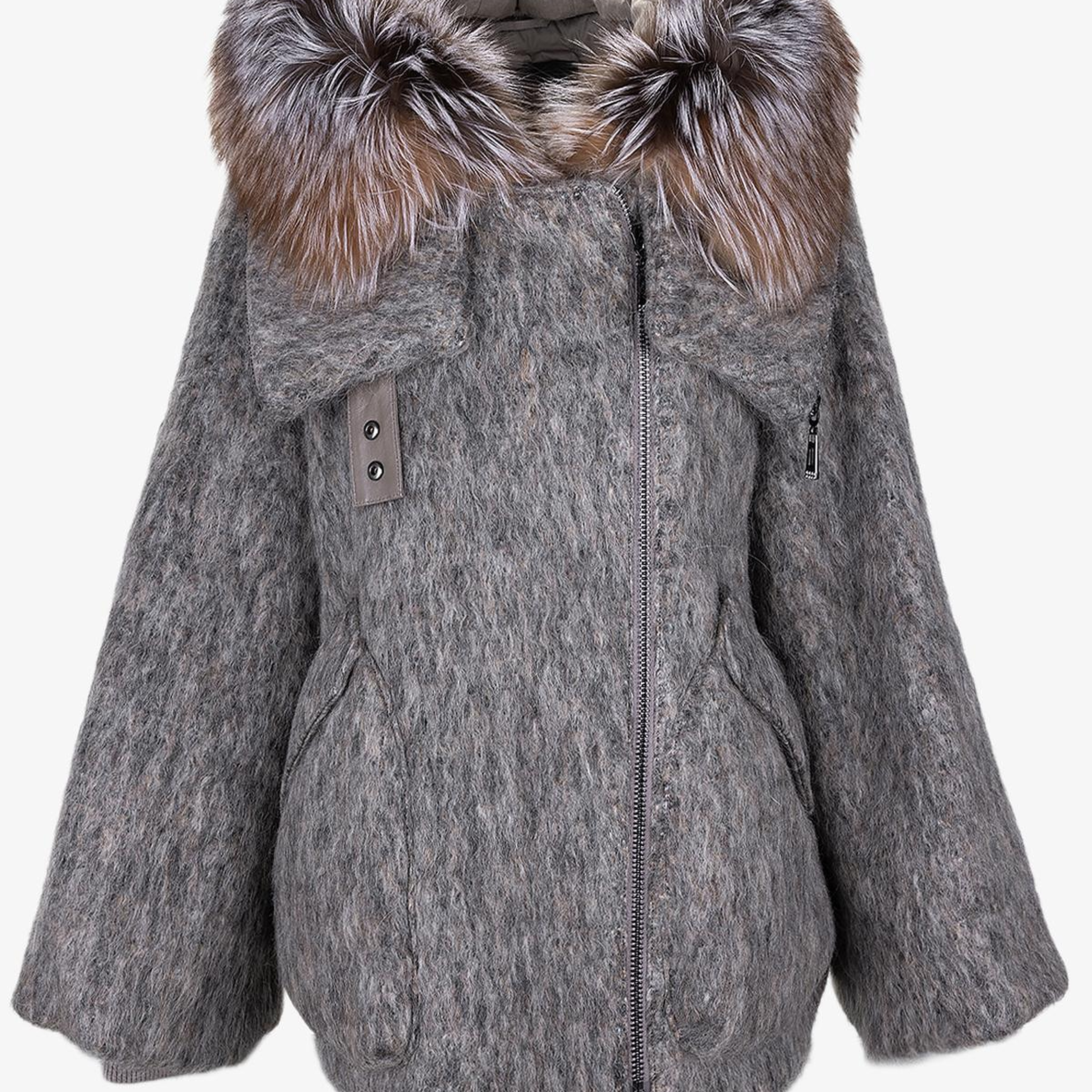 Valmenti Kadın Tekstil Vizon Kaban