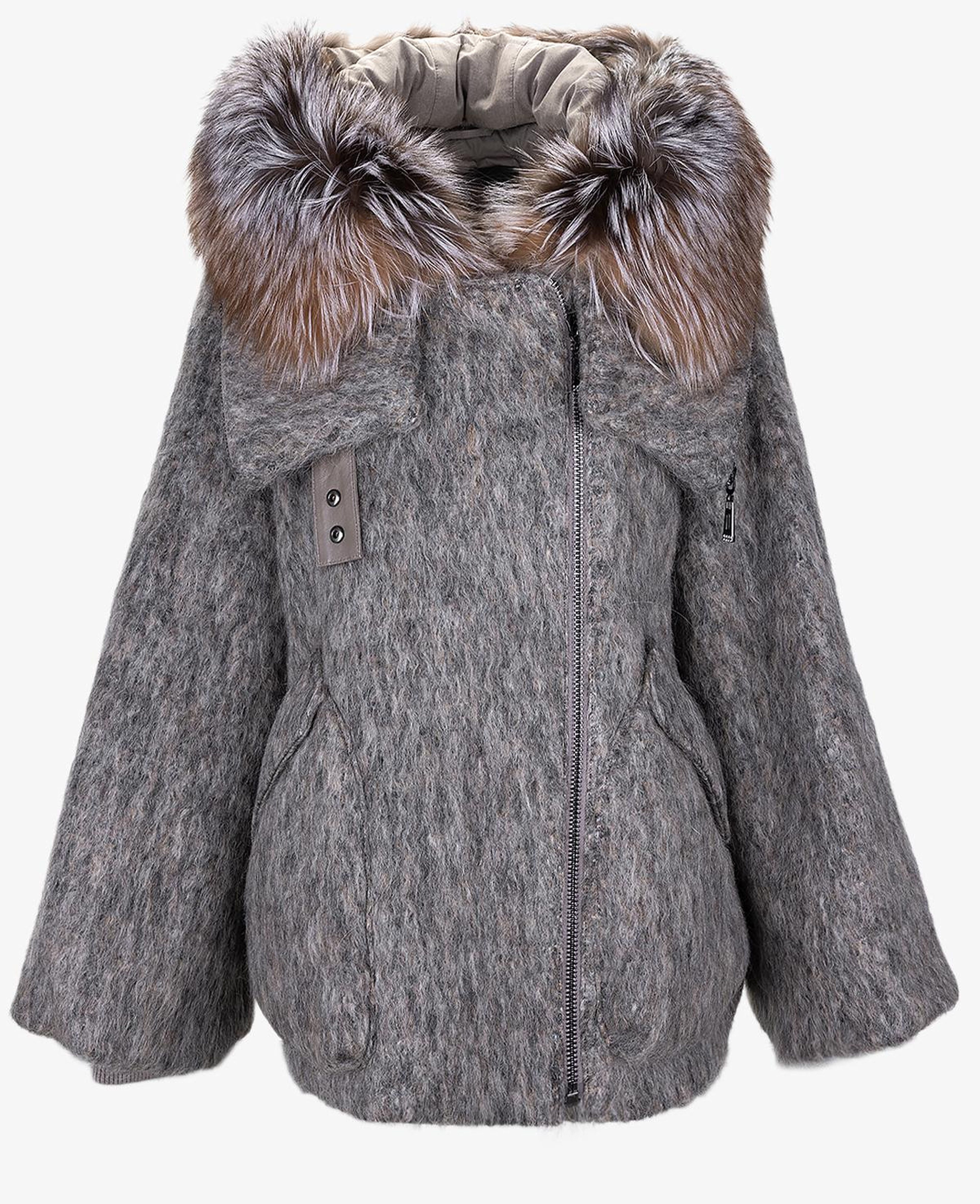 Valmenti Kadın Tekstil Vizon Kaban