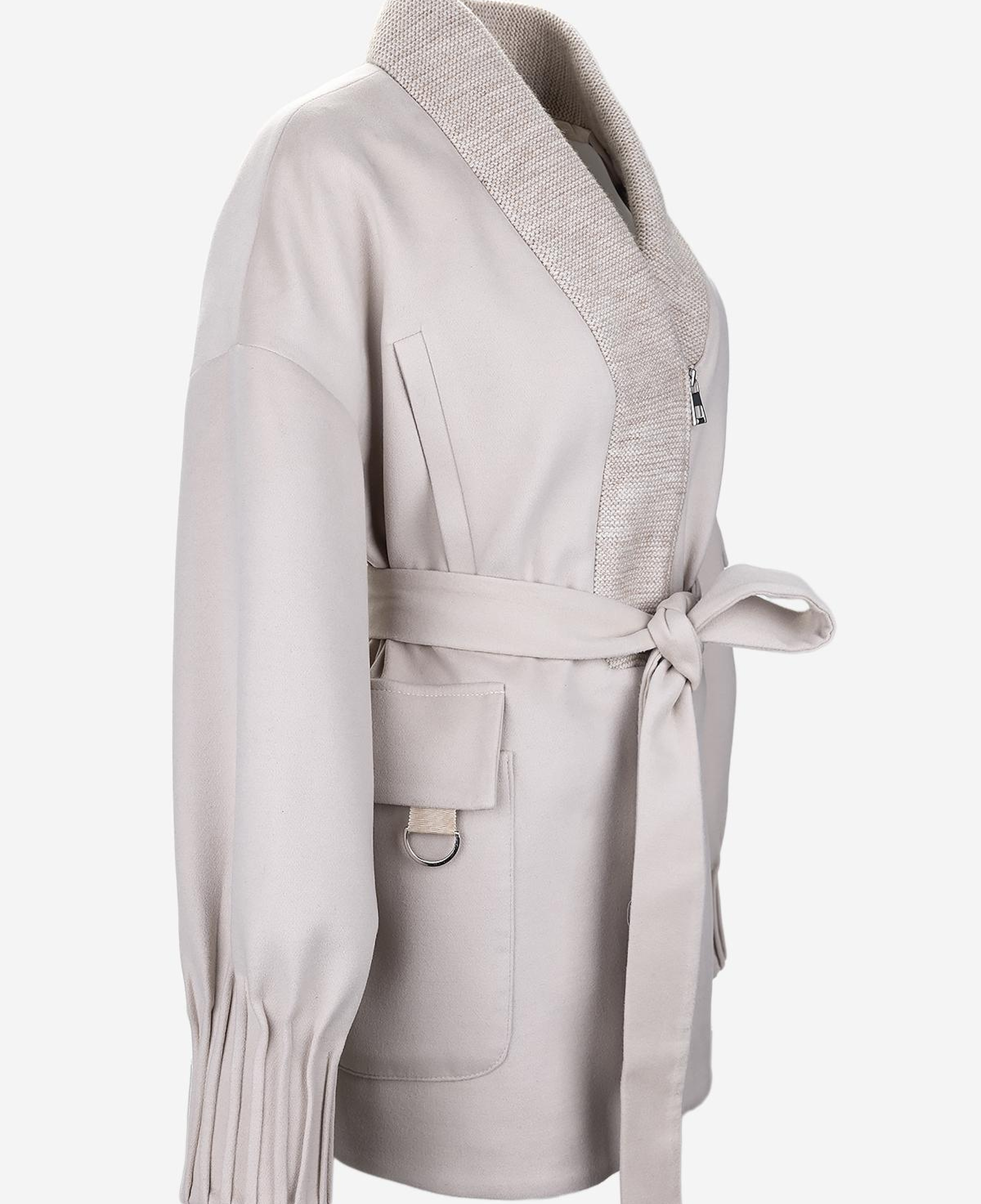 Valmenti Kadın Tekstil Bej Kaban