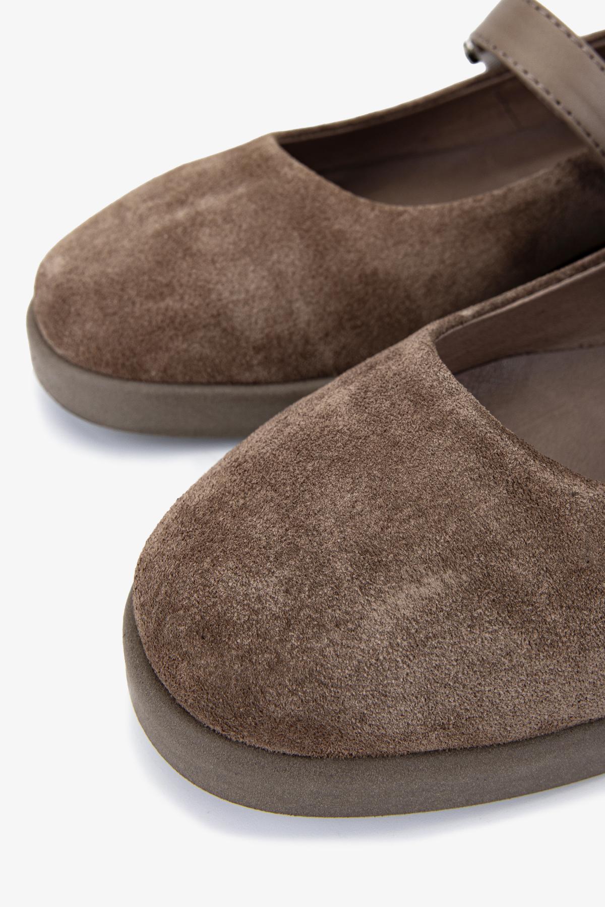 Valmenti Kadın Hakiki Deri Vizon Babet Ayakkabı