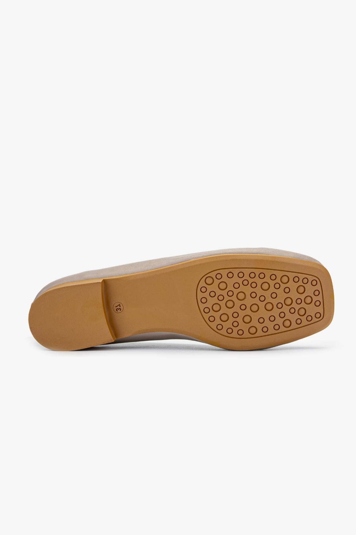 Valmenti Kadın Hakiki Deri Vizon Babet Ayakkabı