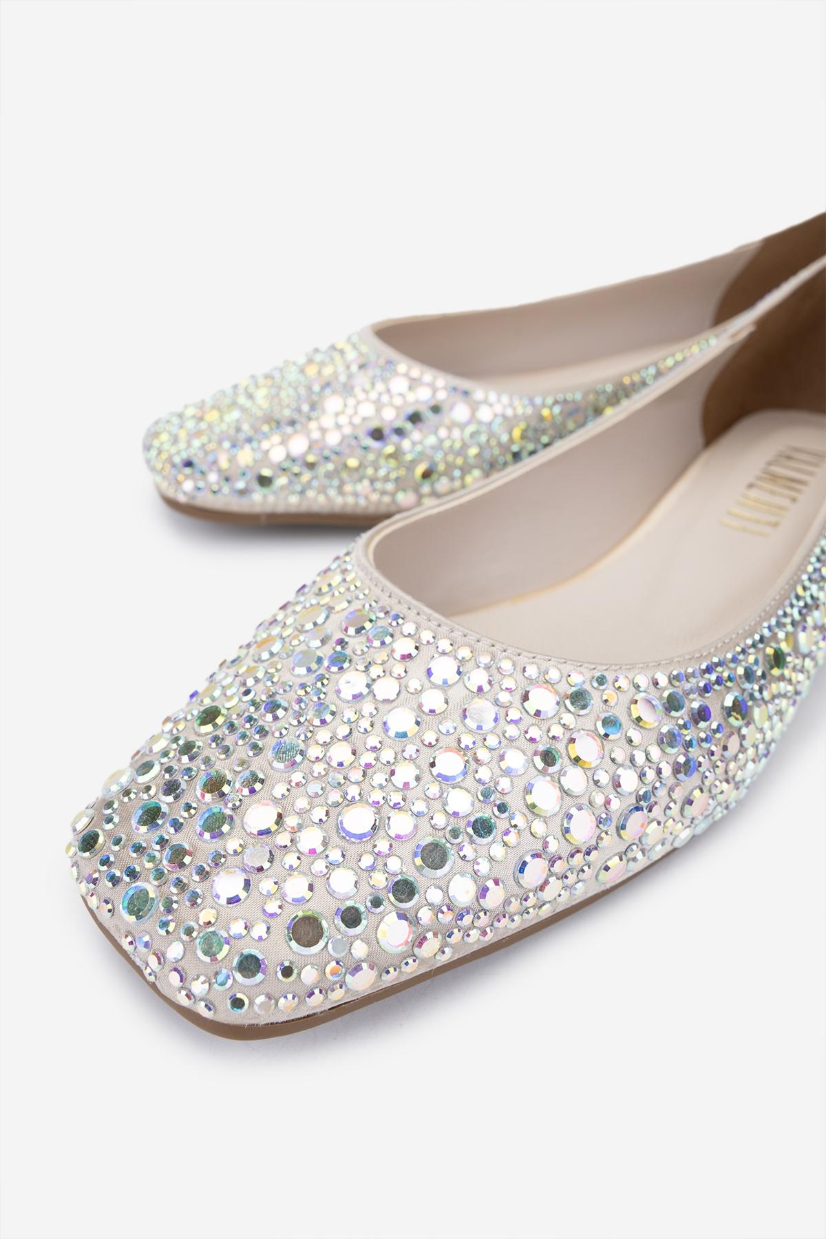 Valmenti Kadın Suni Deri Dore Babet Ayakkabı