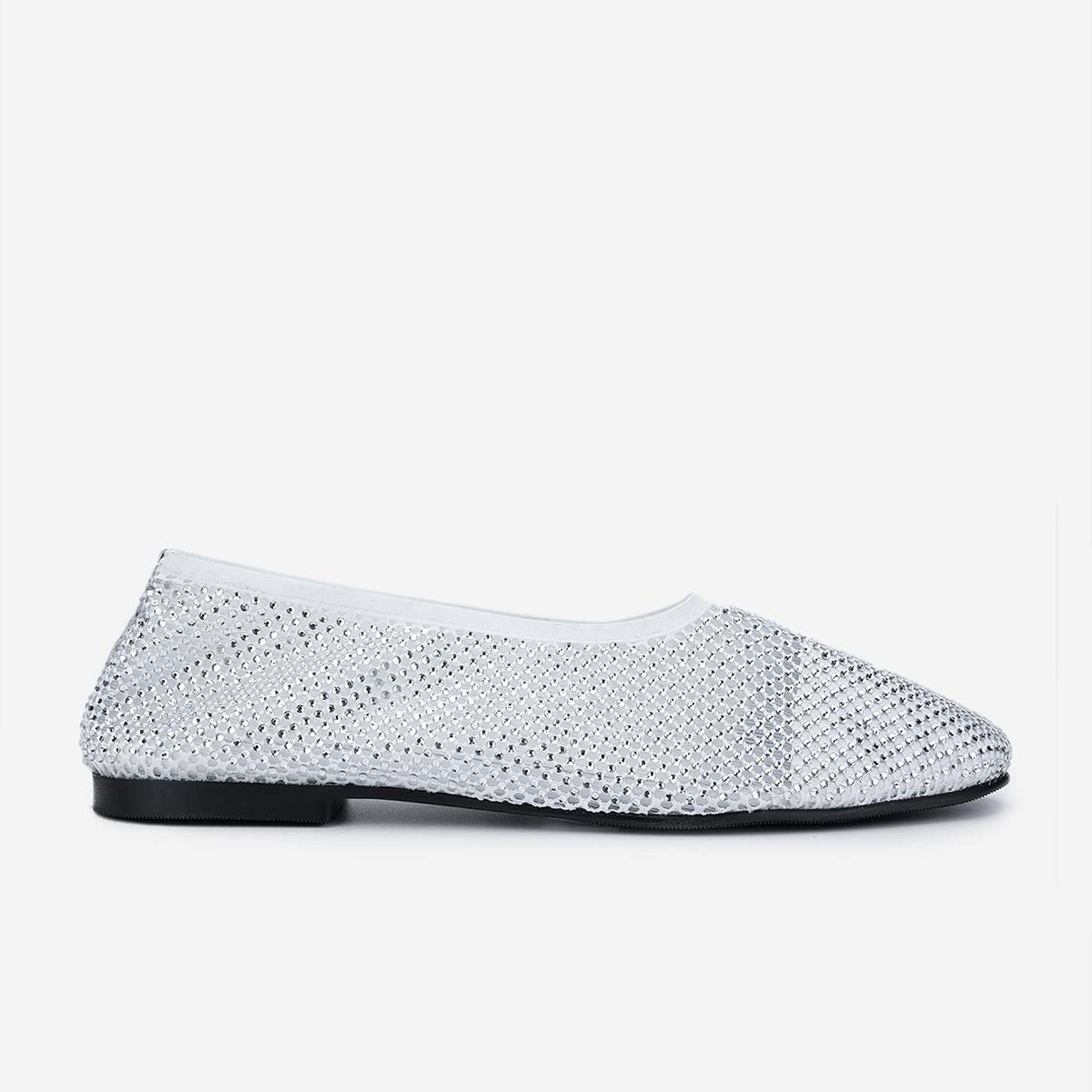 Valmenti Kadın Deri & Tekstil Beyaz Babet Ayakkabı