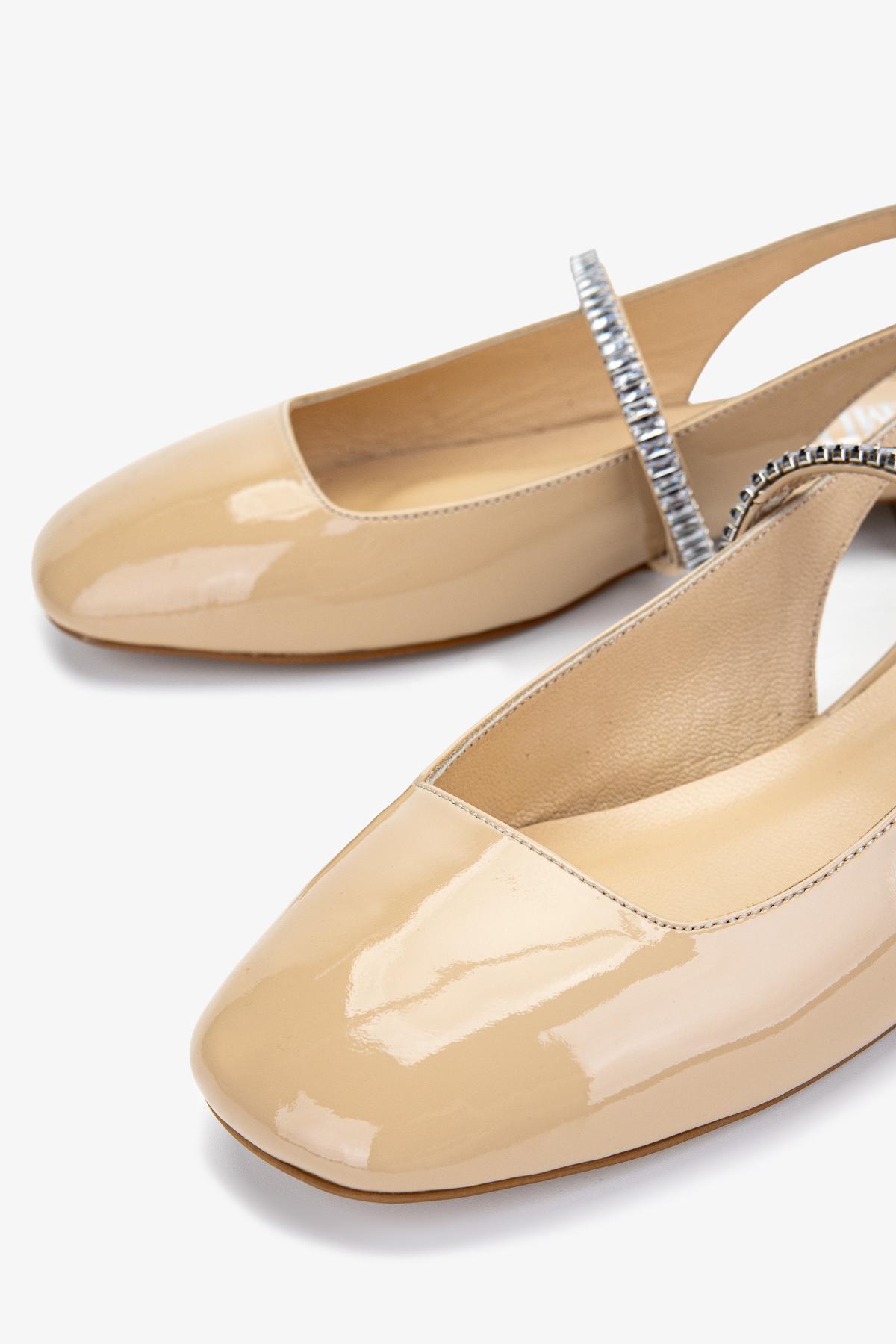 Valmenti Kadın Hakiki Deri Bej Babet Ayakkabı