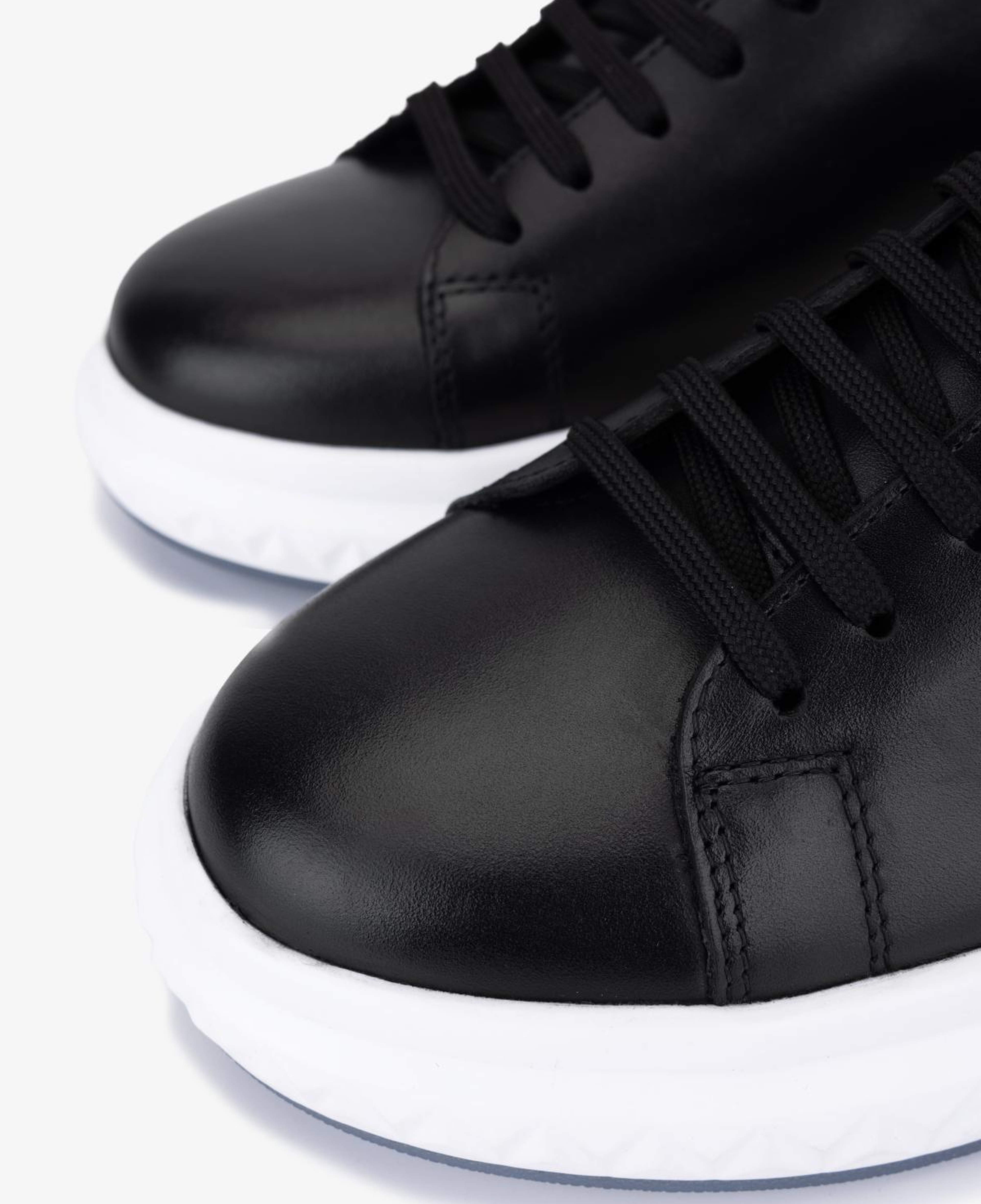 Valmenti Erkek Hakiki Deri Siyah Sneakers & Spor Ayakkabı