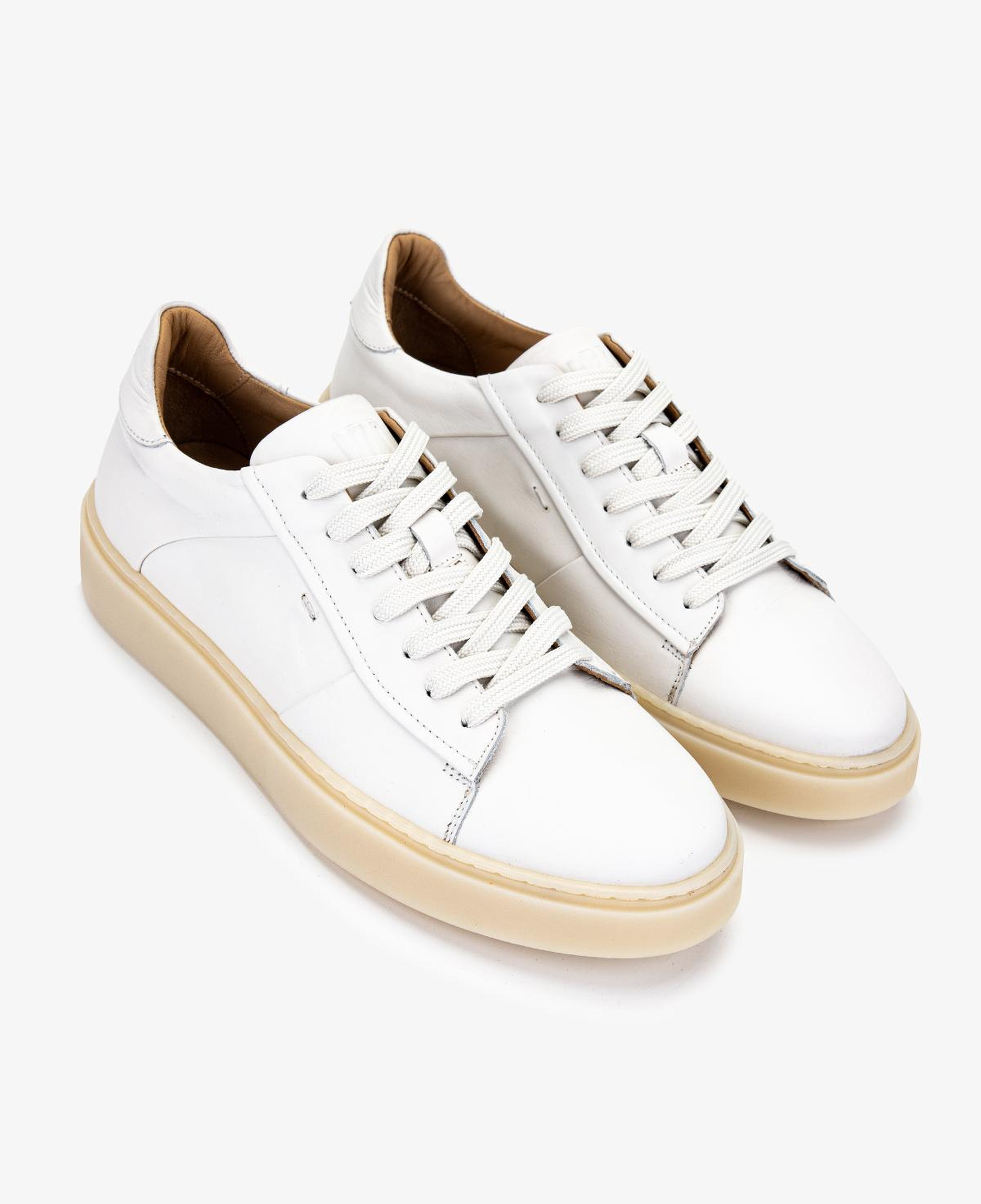 Valmenti Erkek Hakiki Deri Beyaz Sneakers & Spor Ayakkabı