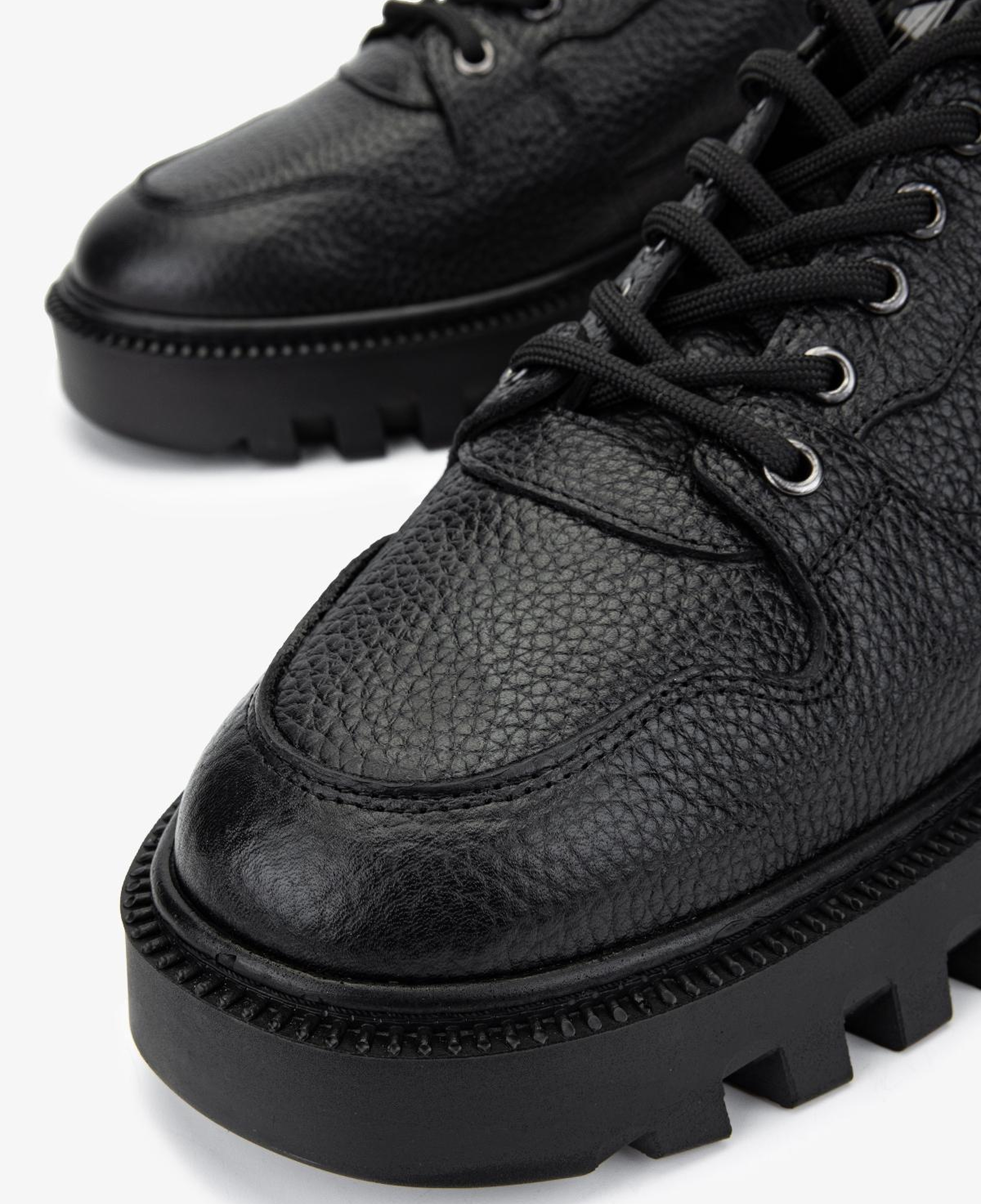 Valmenti Erkek Hakiki Deri Siyah Floter Sneakers & Spor Ayakkabı