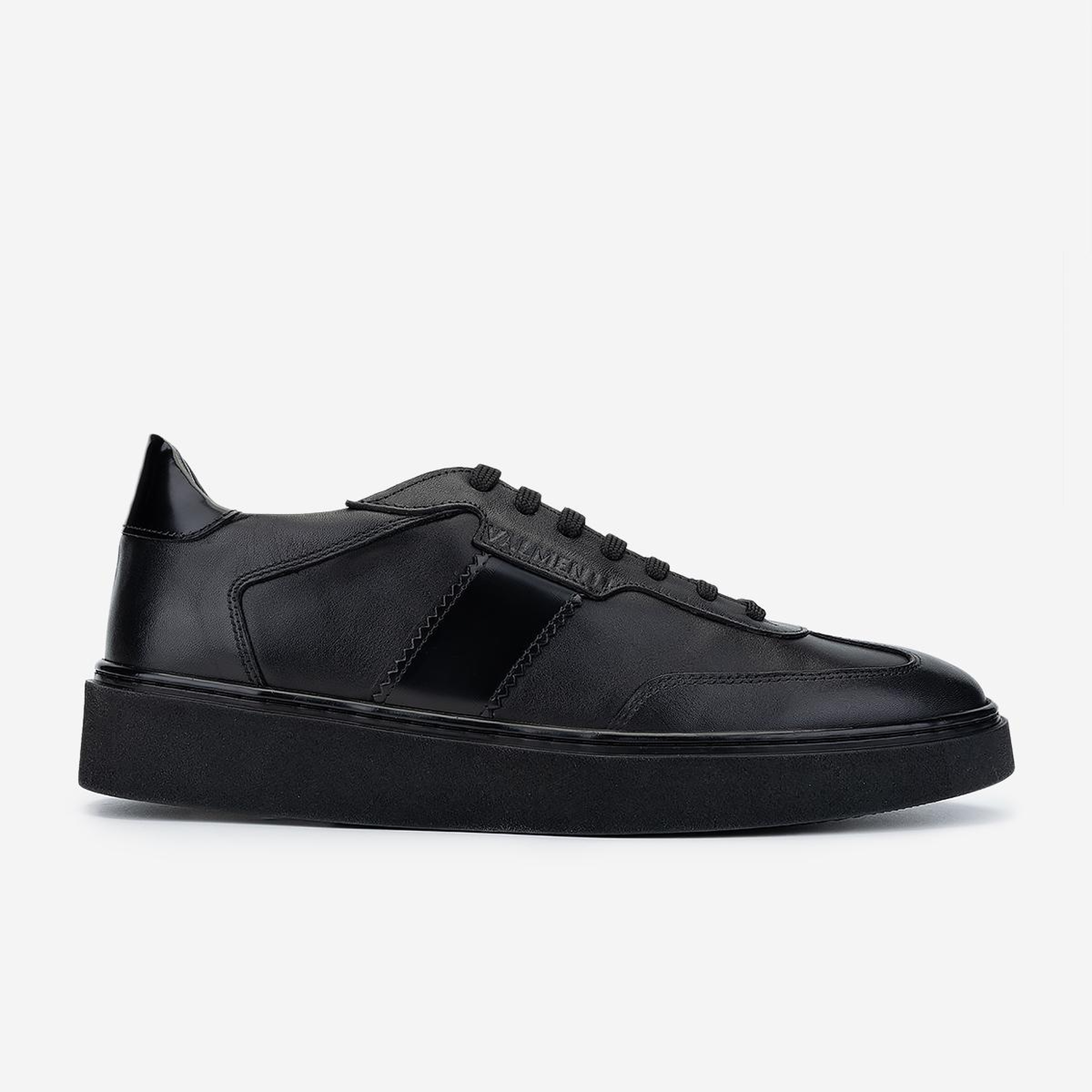 Valmenti Erkek Hakiki Deri Siyah Sneakers & Spor Ayakkabı