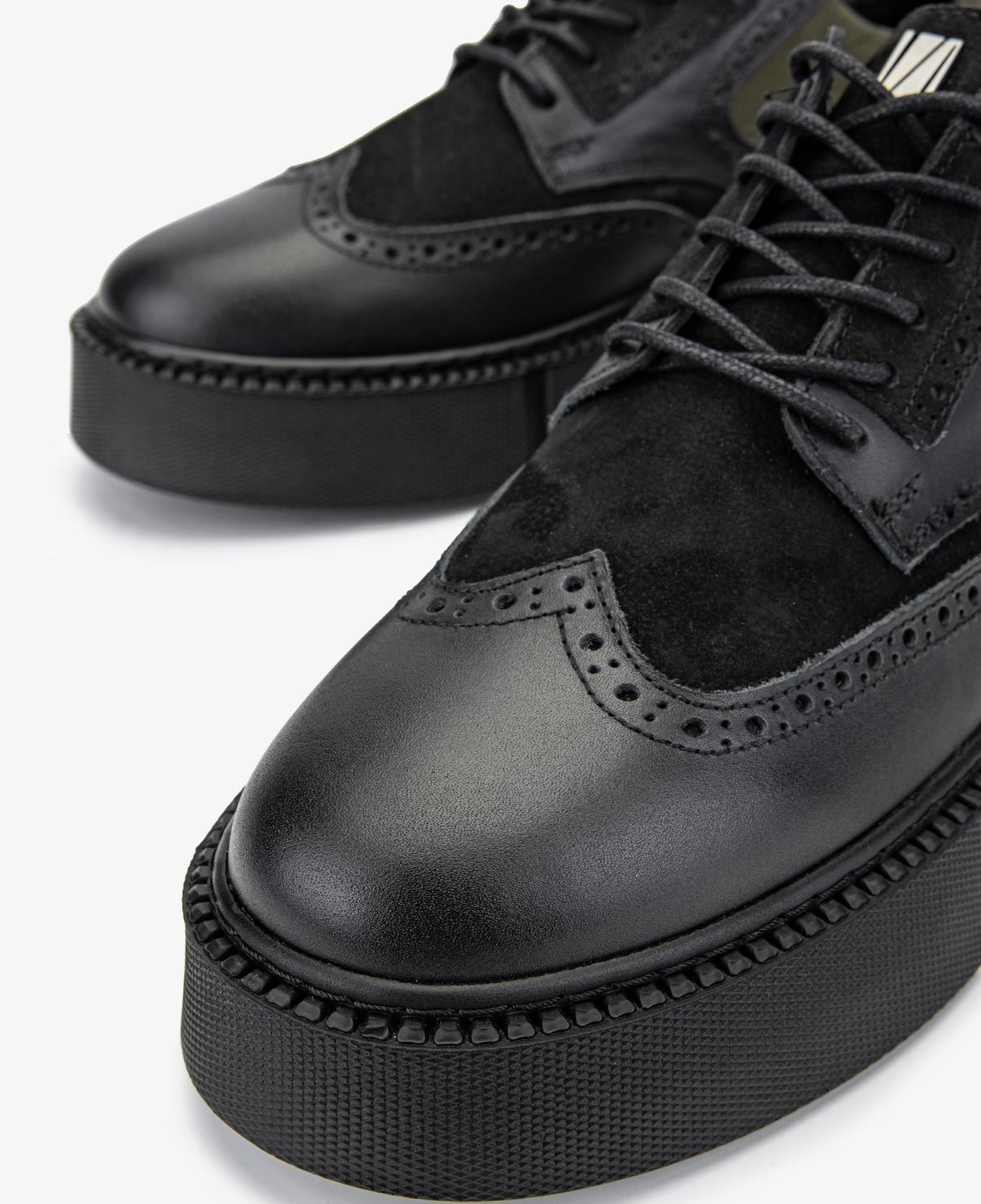 Valmenti Erkek Hakiki Deri Siyah Sneakers & Spor Ayakkabı