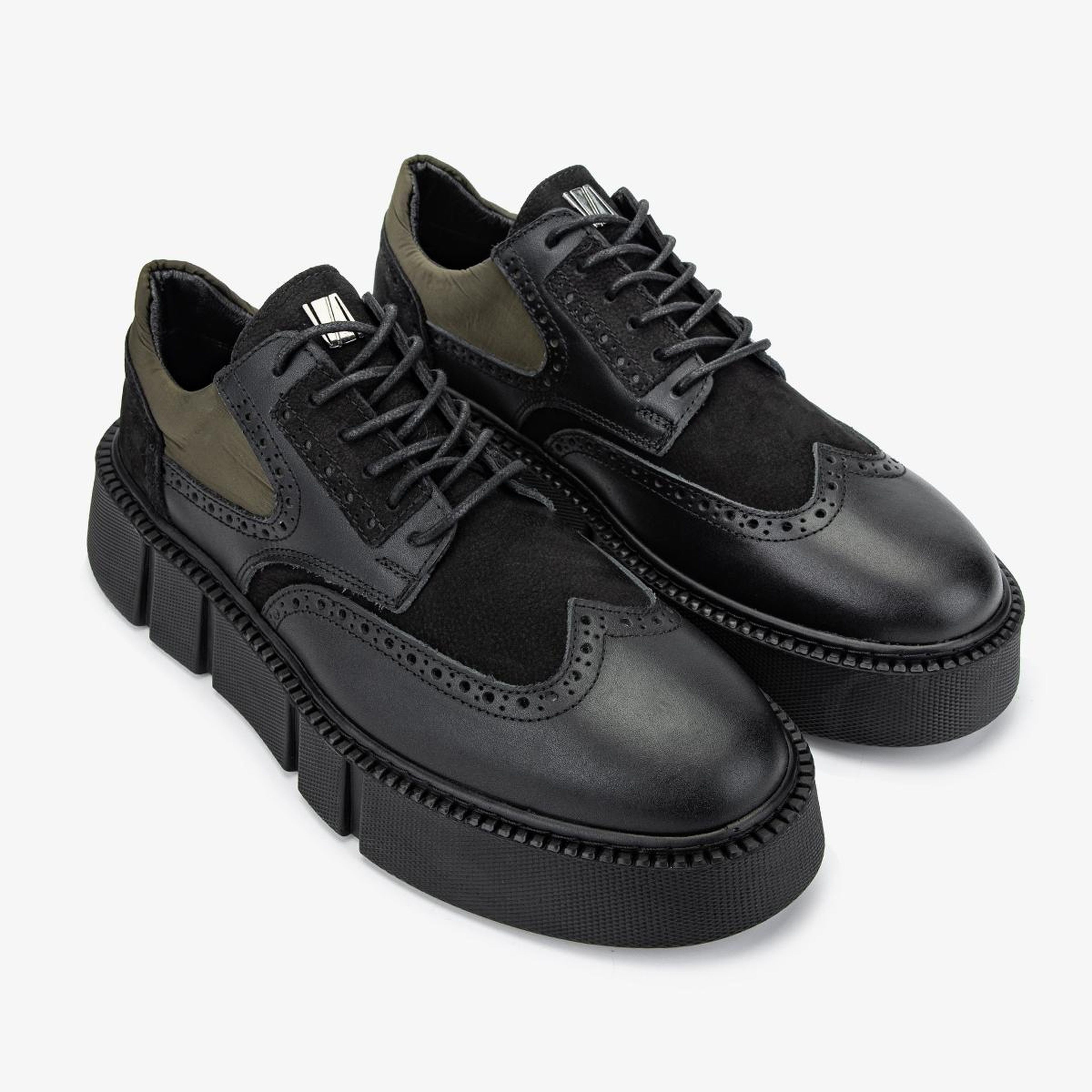 Valmenti Erkek Hakiki Deri Siyah Sneakers & Spor Ayakkabı