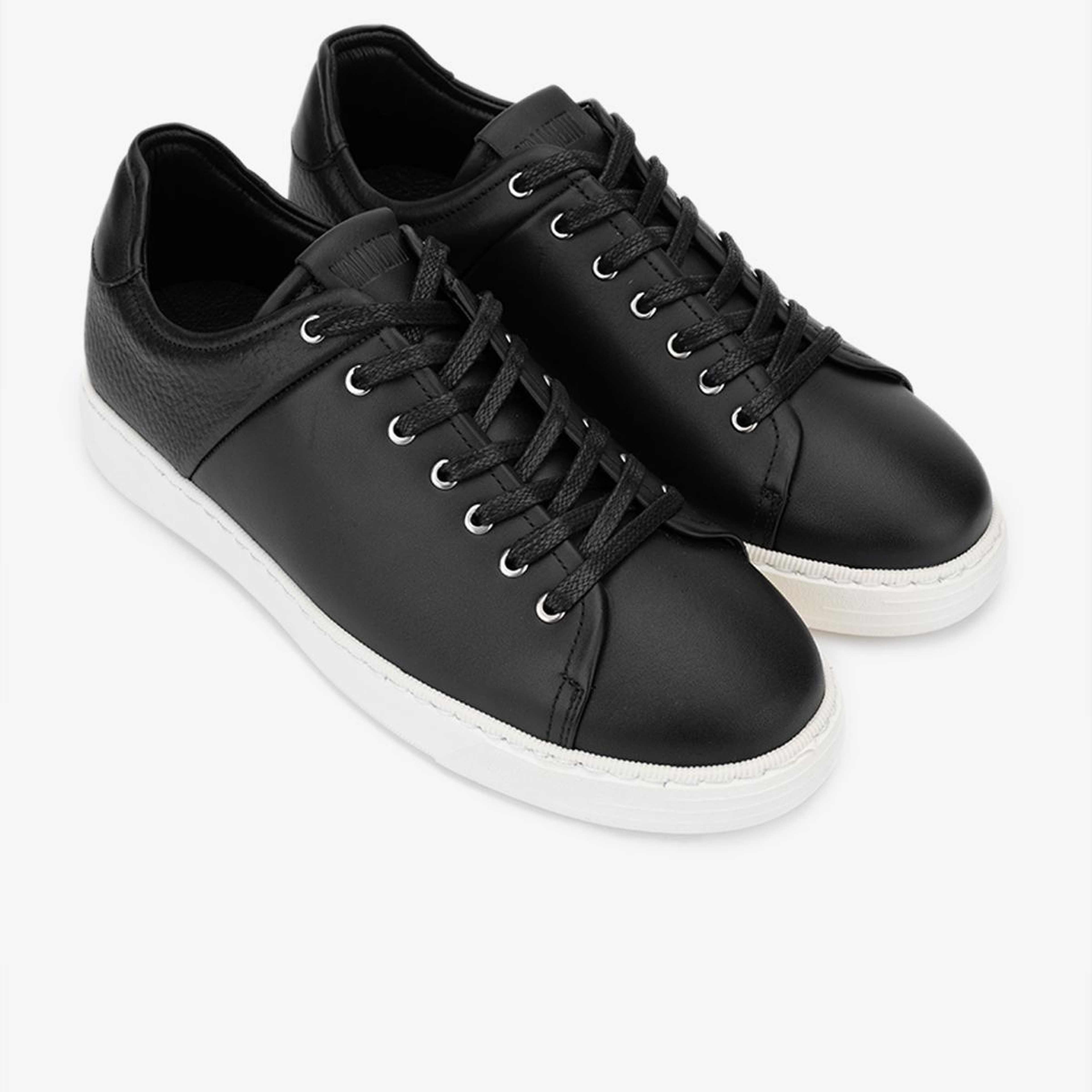 Valmenti Erkek Hakiki Deri Siyah Sneakers & Spor Ayakkabı