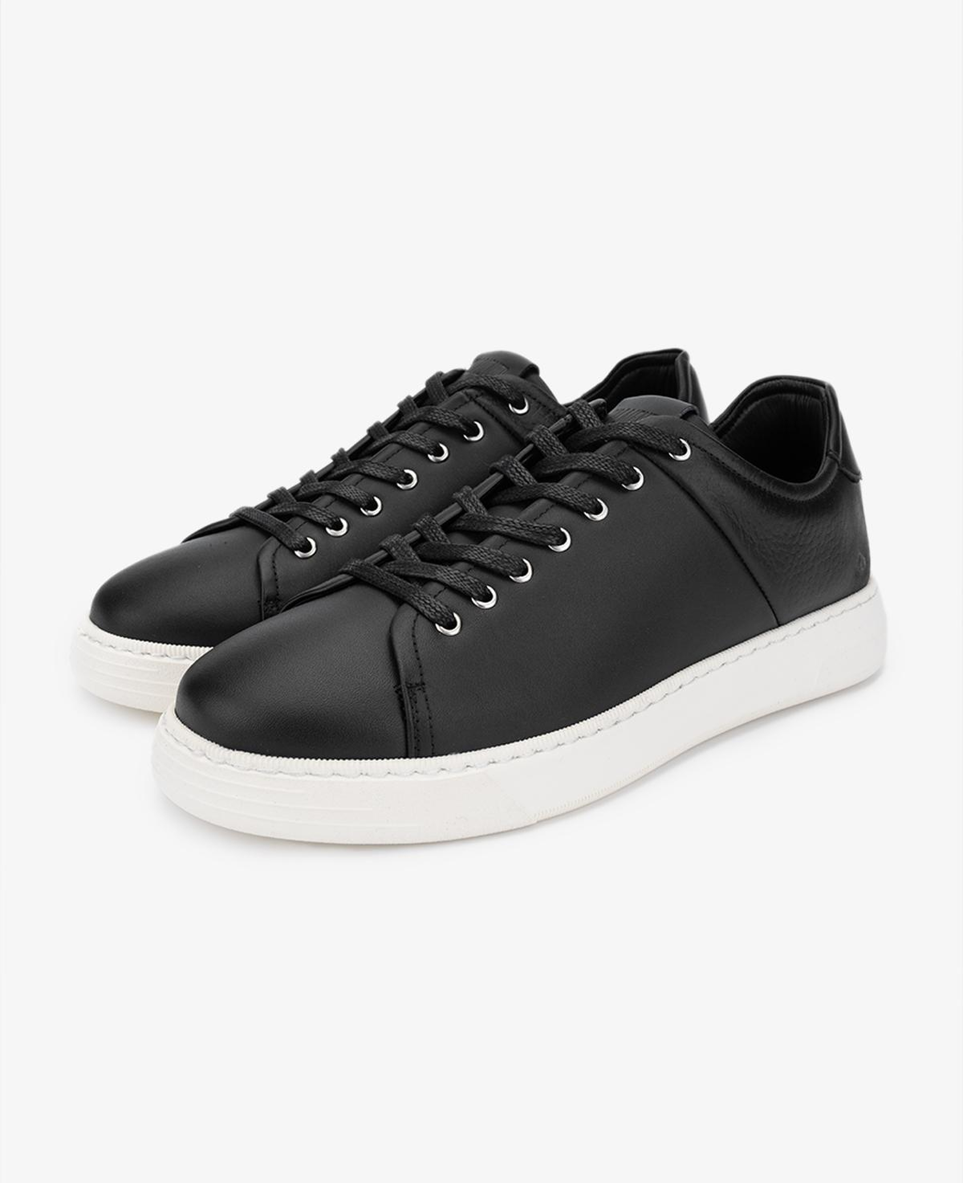 Valmenti Erkek Hakiki Deri Siyah Sneakers & Spor Ayakkabı