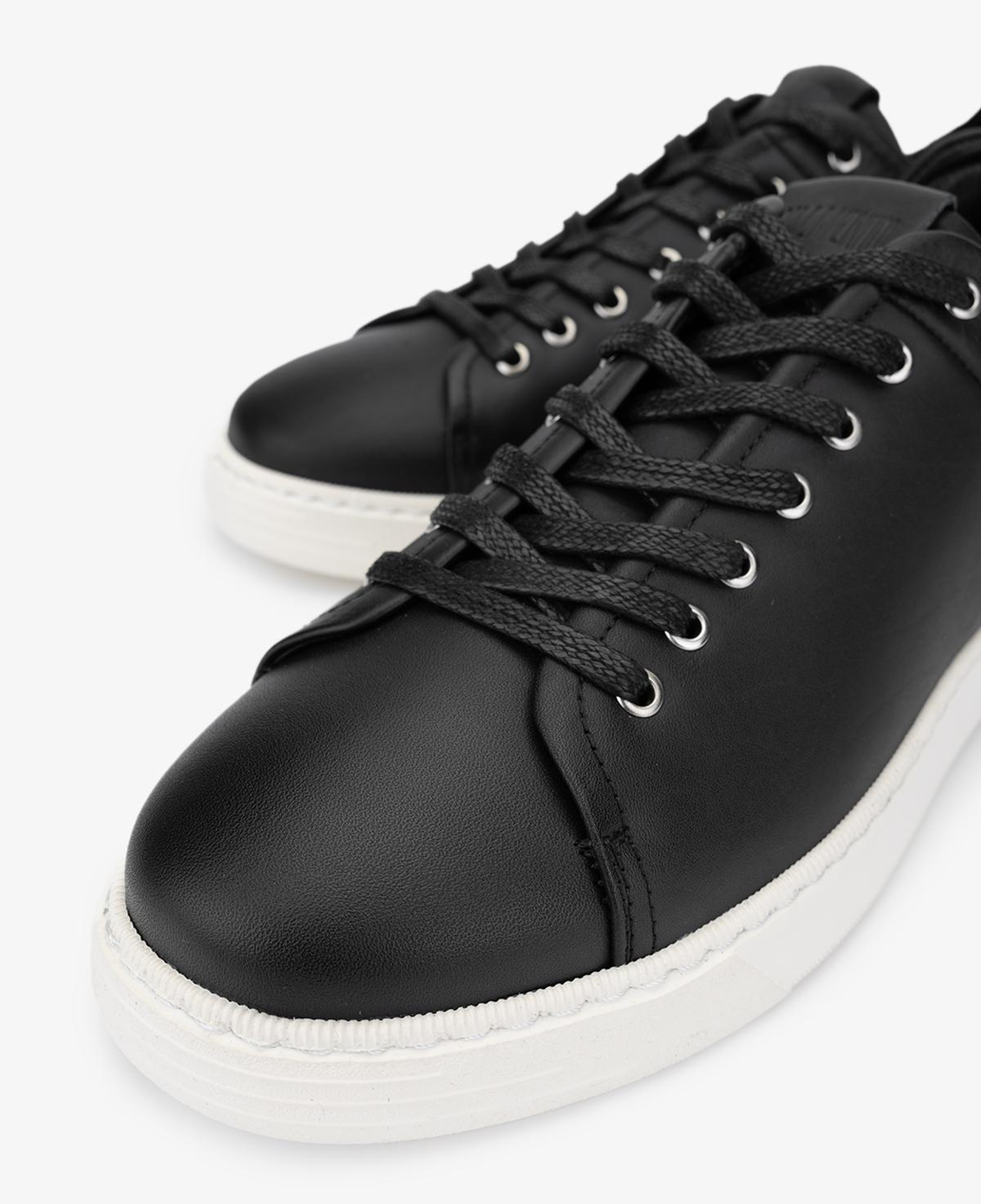 Valmenti Erkek Hakiki Deri Siyah Sneakers & Spor Ayakkabı