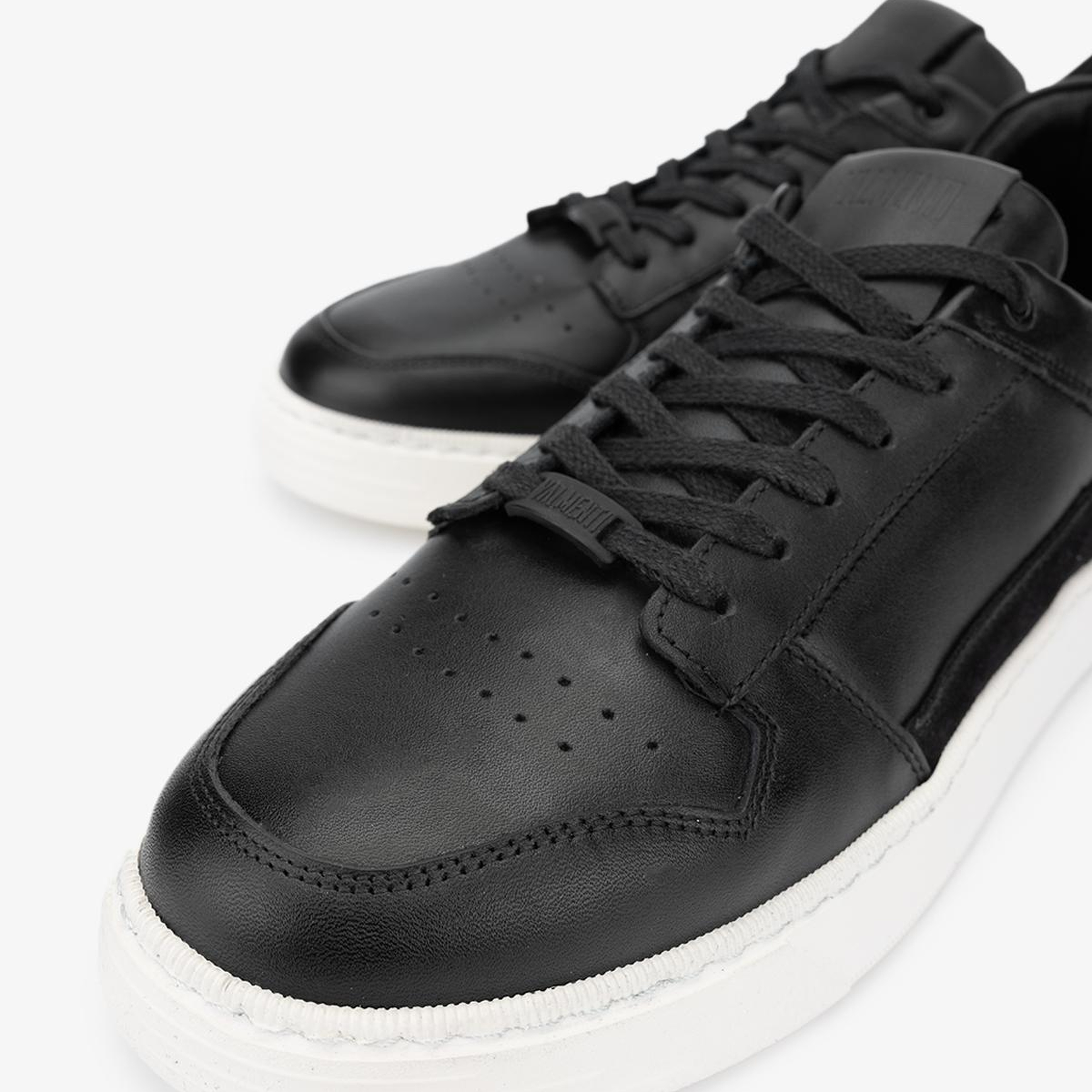 Valmenti Erkek Hakiki Deri Siyah Sneakers & Spor Ayakkabı