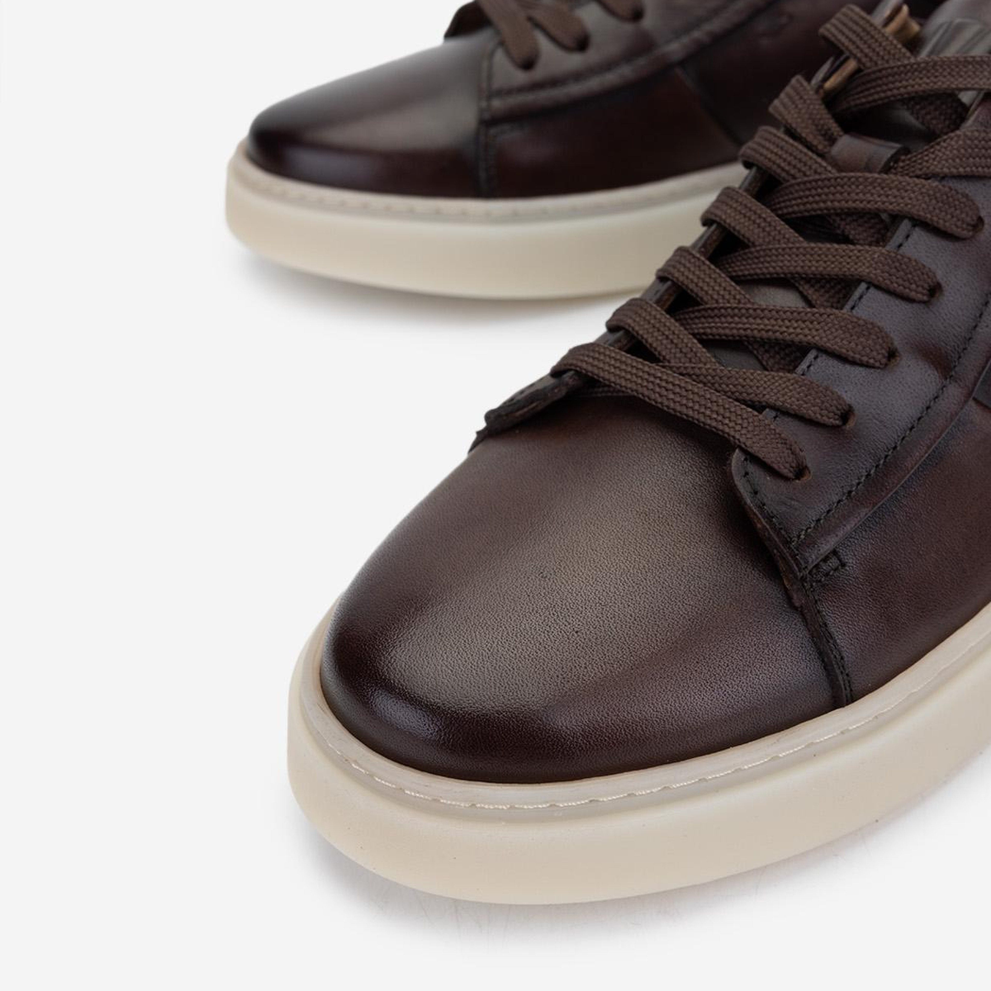 Valmenti Erkek Hakiki Deri Kahverengi Sneakers & Spor Ayakkabı