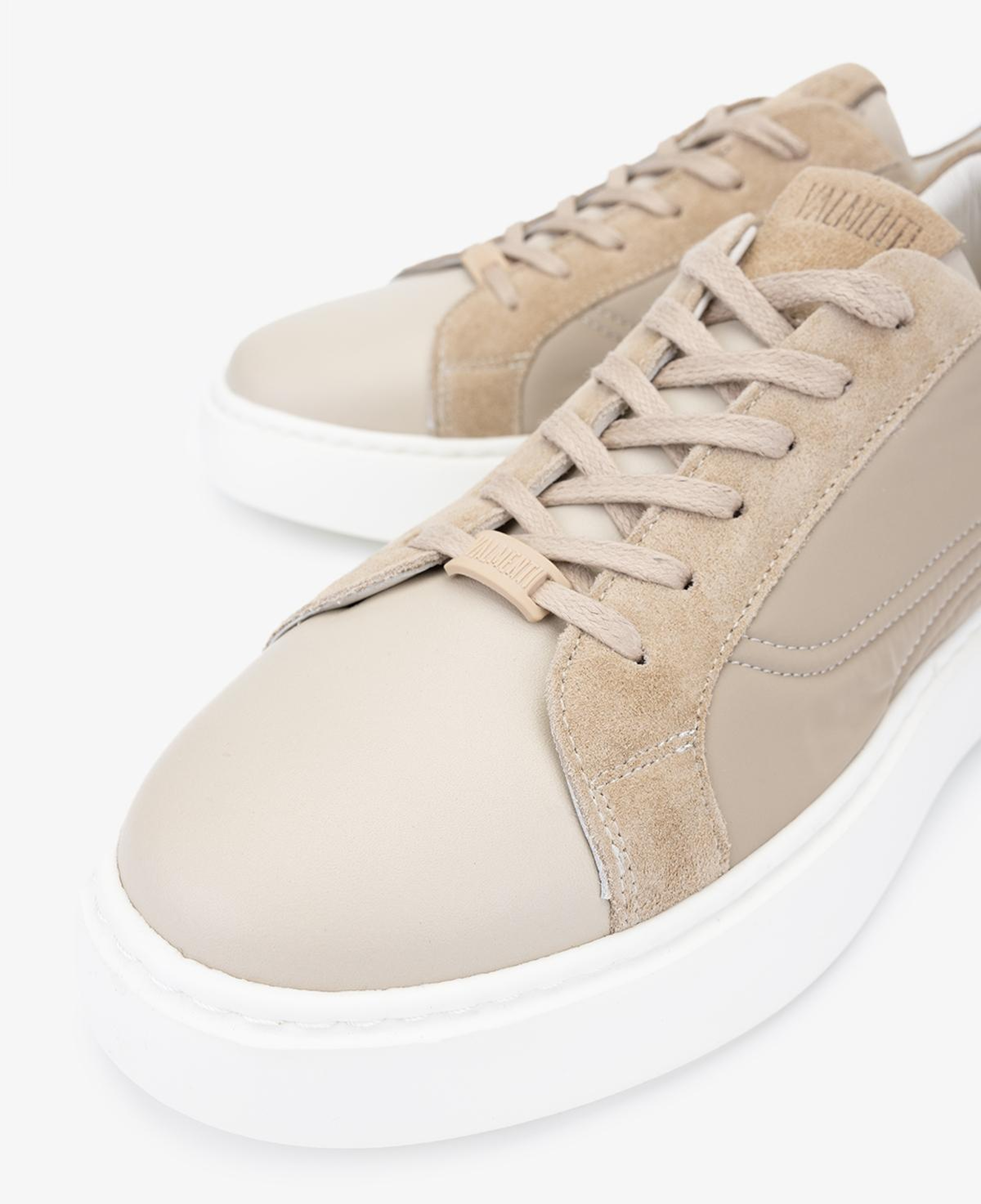 Valmenti Erkek Deri & Tekstil Bej Sneakers & Spor Ayakkabı