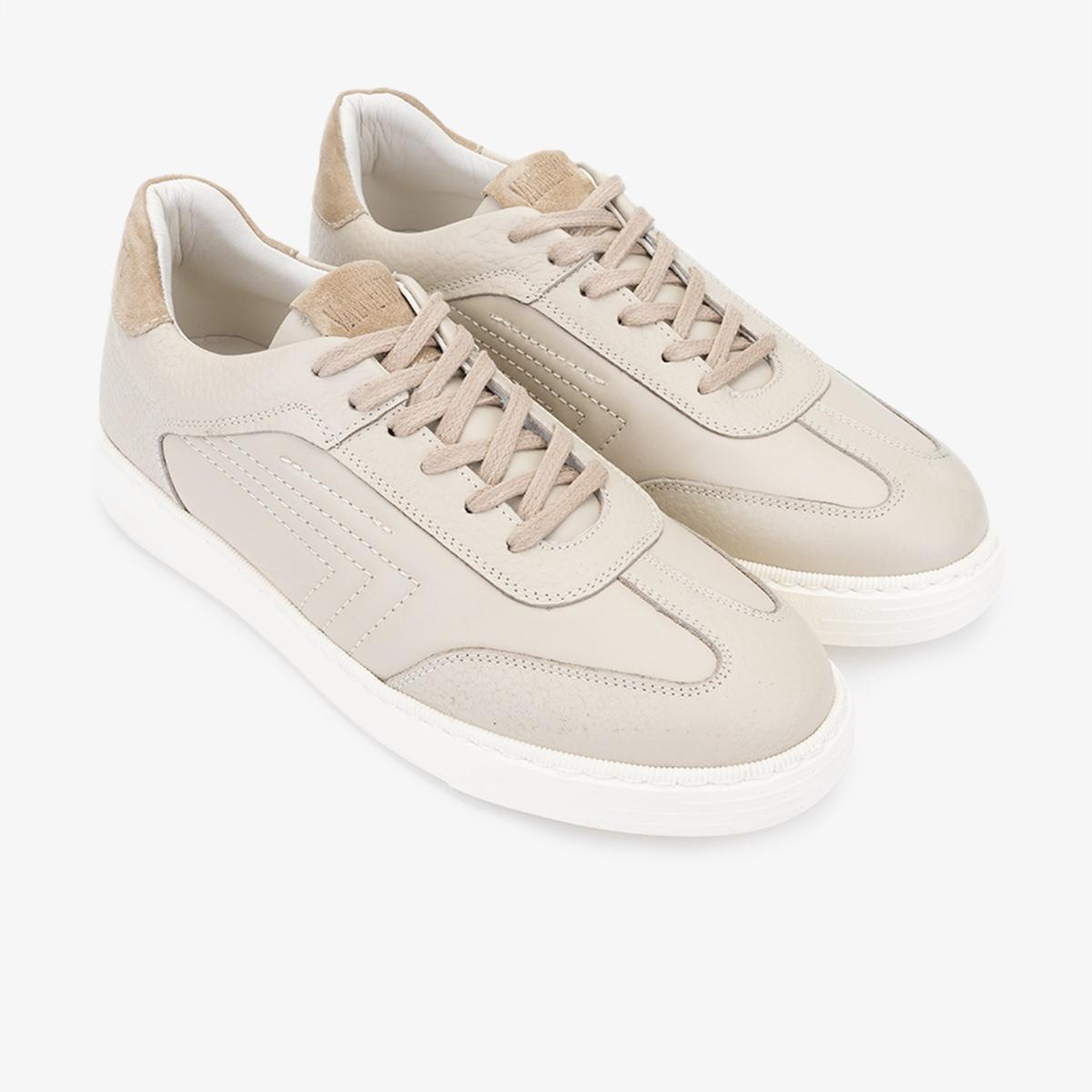 Valmenti Erkek Hakiki Deri Bej Sneakers & Spor Ayakkabı