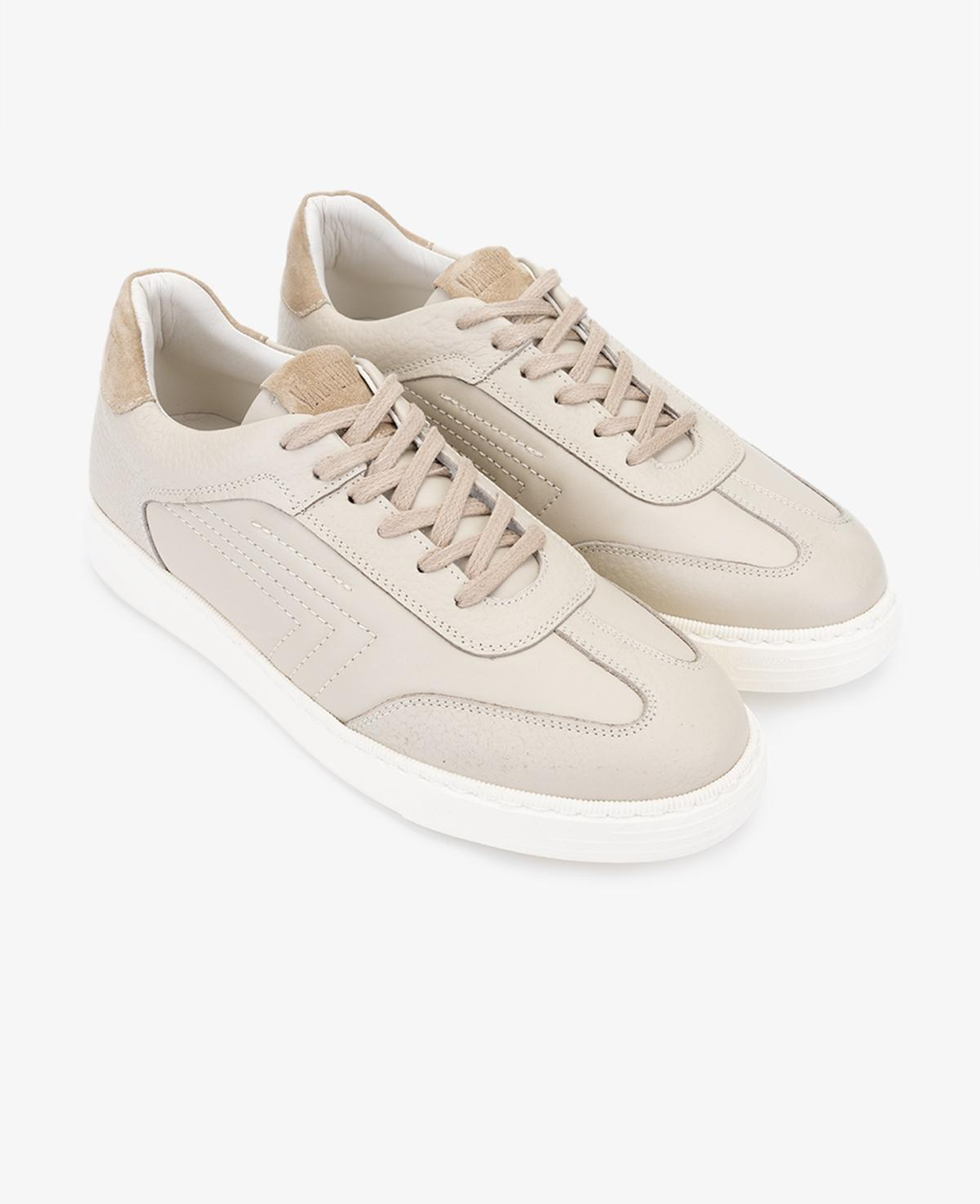 Valmenti Erkek Hakiki Deri Bej Sneakers & Spor Ayakkabı