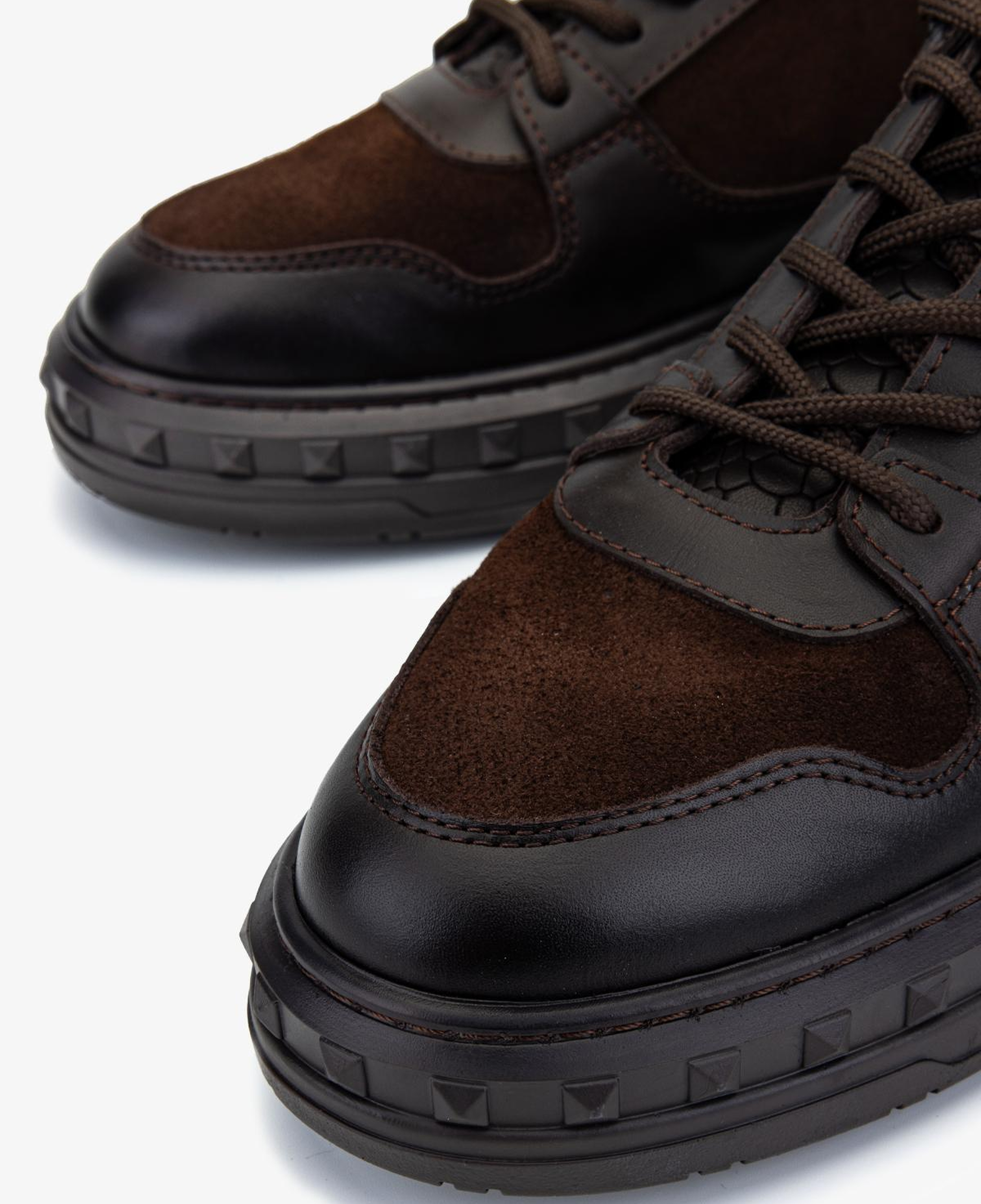 Valmenti Erkek Hakiki Deri Kahverengi Nubuk Sneakers & Spor Ayakkabı